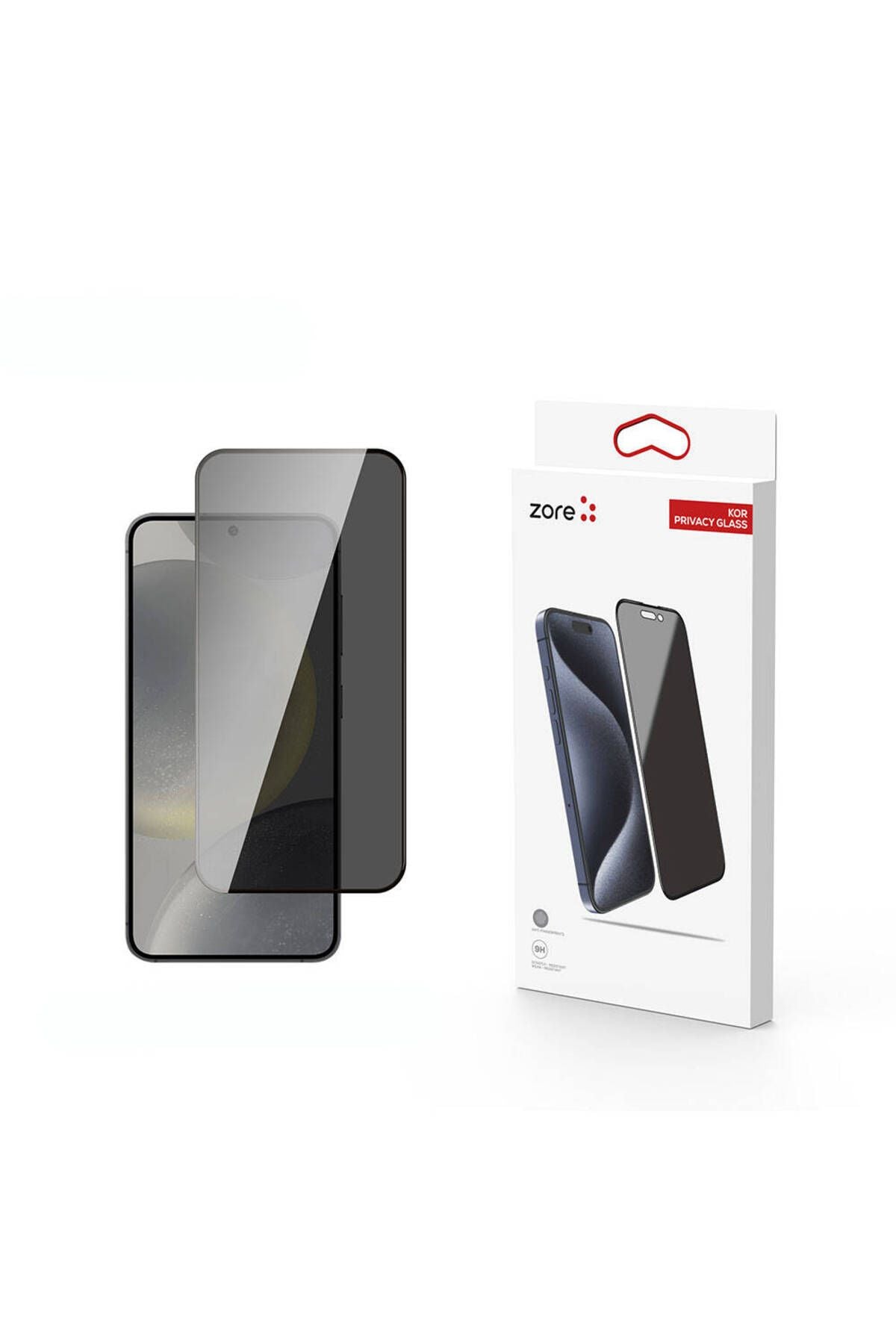 Galaxy S24 Zore Kor Privacy Cam Ekran Koruyucu-Siyah