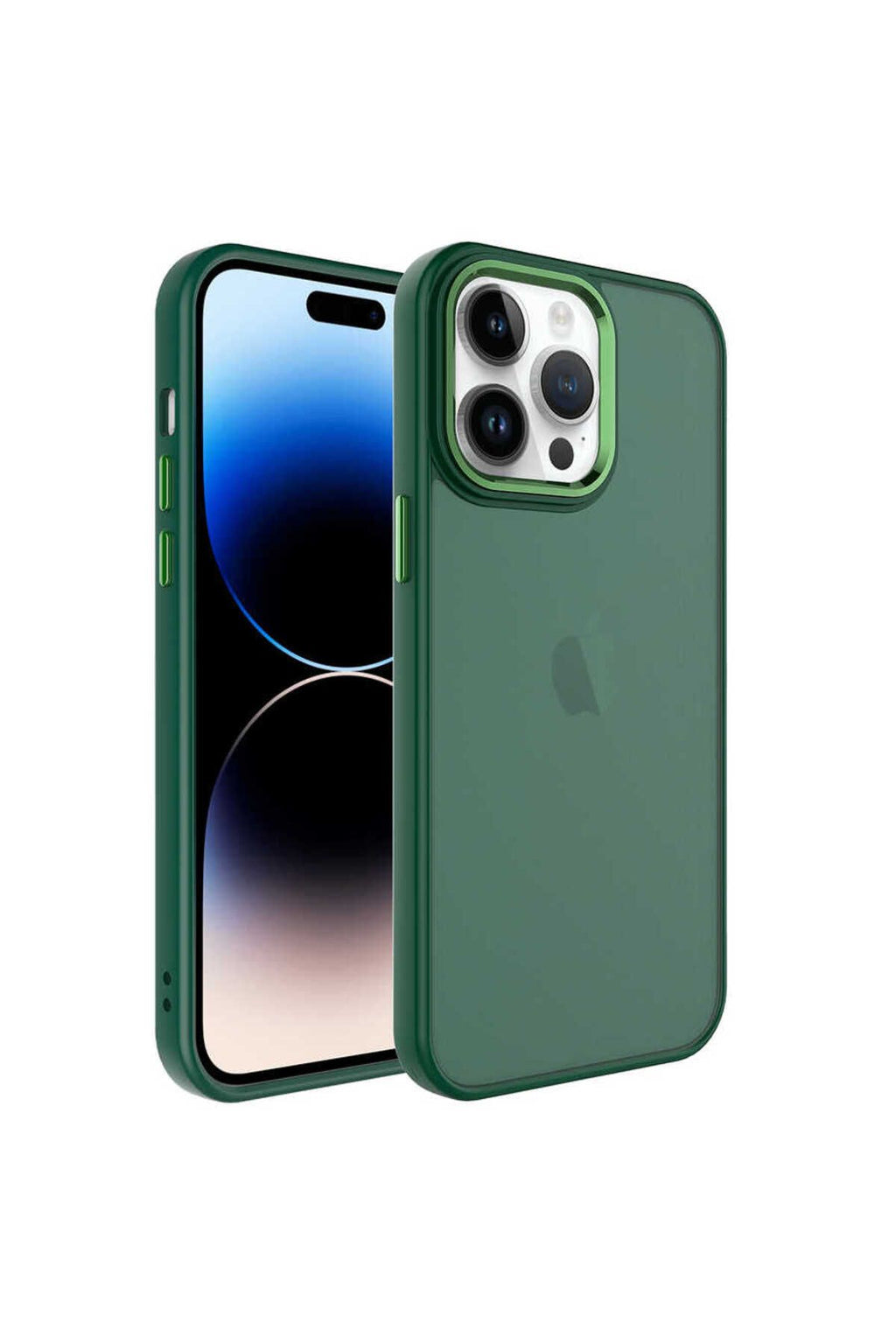 iPhone 14 Pro Uyumlu Buzlu Sert PC Zore May Kılıf-Lacivert