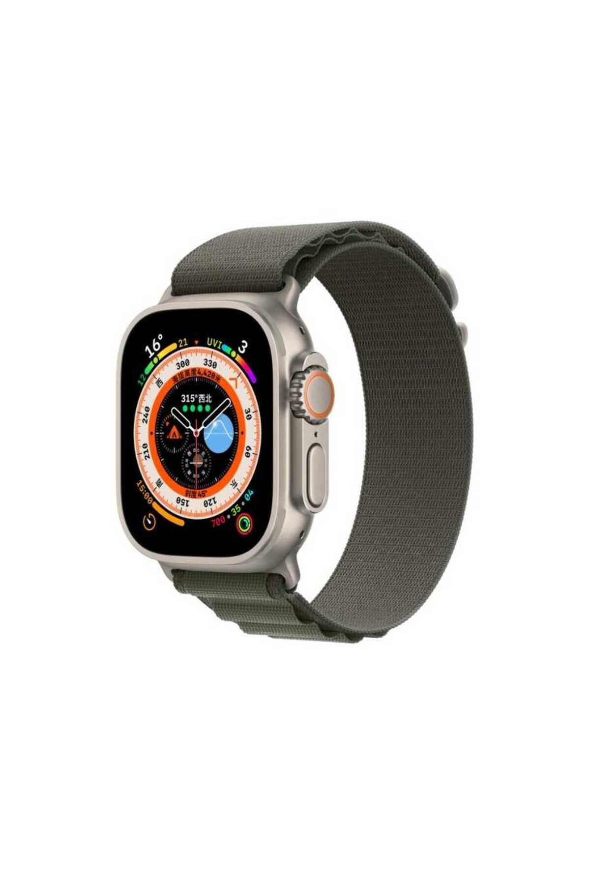 Watch Ultra 49mm Uyumlu KRD-74 Hasır Zore Kordon-Mor