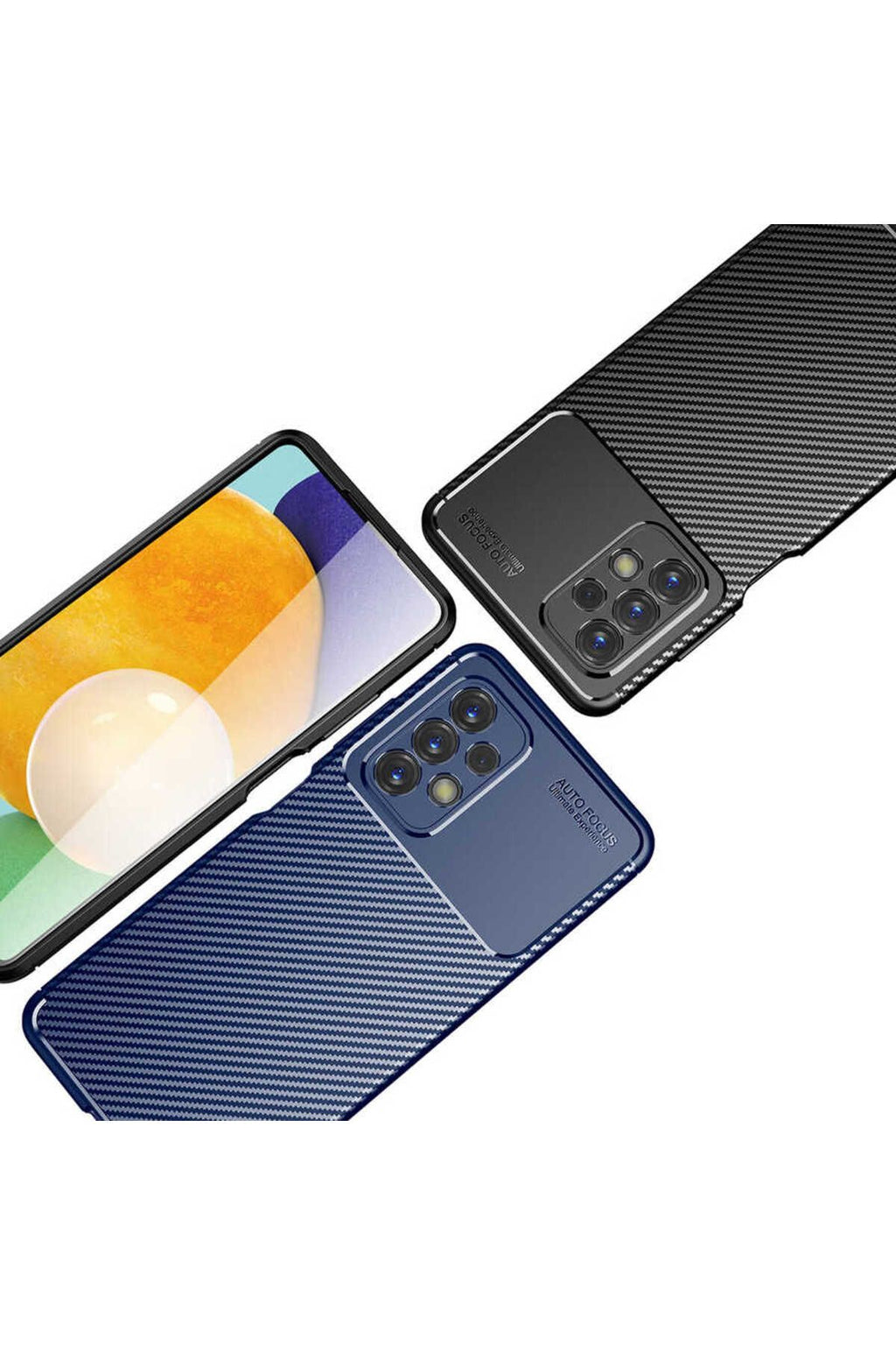 Galaxy A23 Kılıf Zore Negro Silikon Kapak - Lacivert