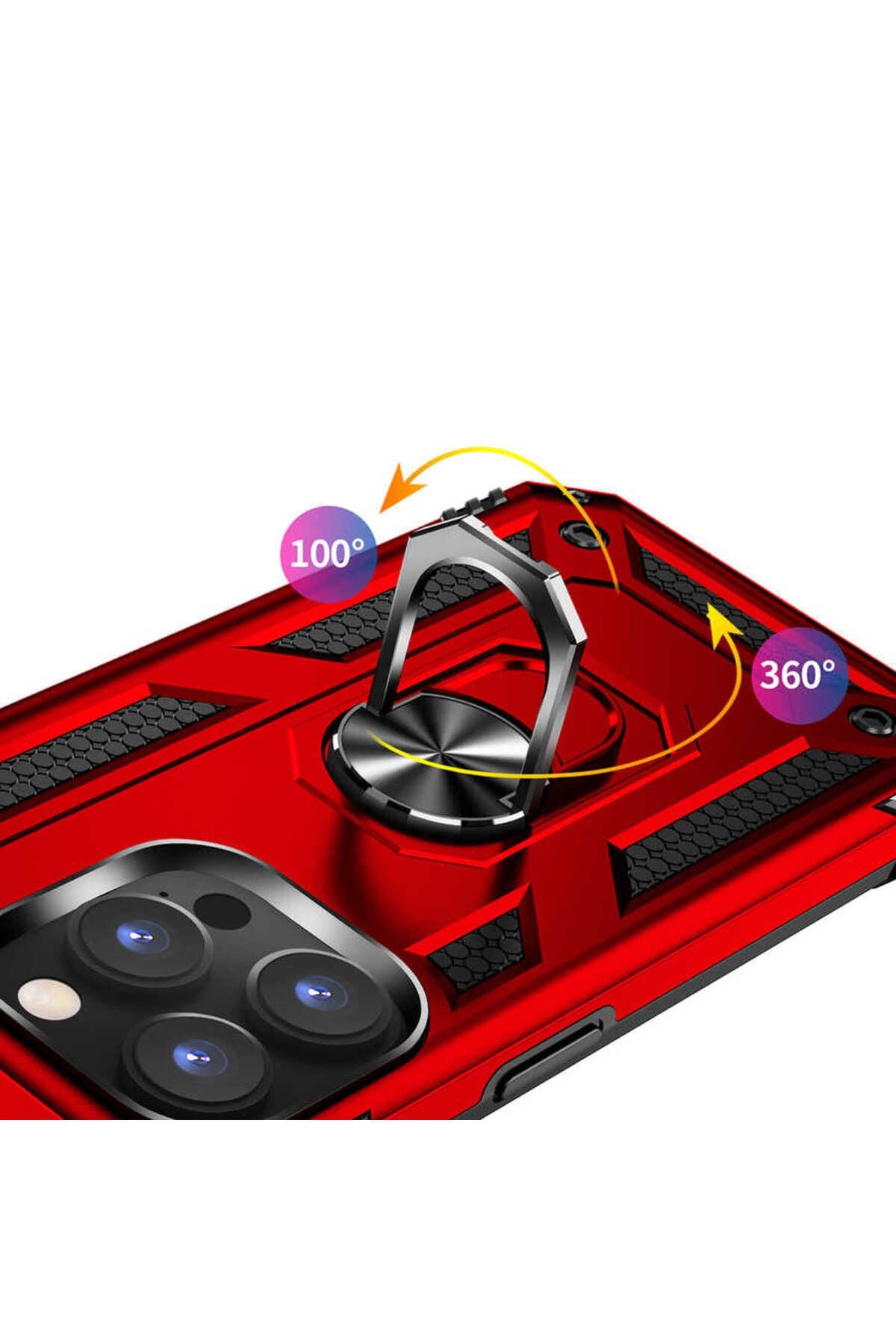 iPhone 14 Pro Max Uyumlu Zore Vega Kılıf-Kırmızı