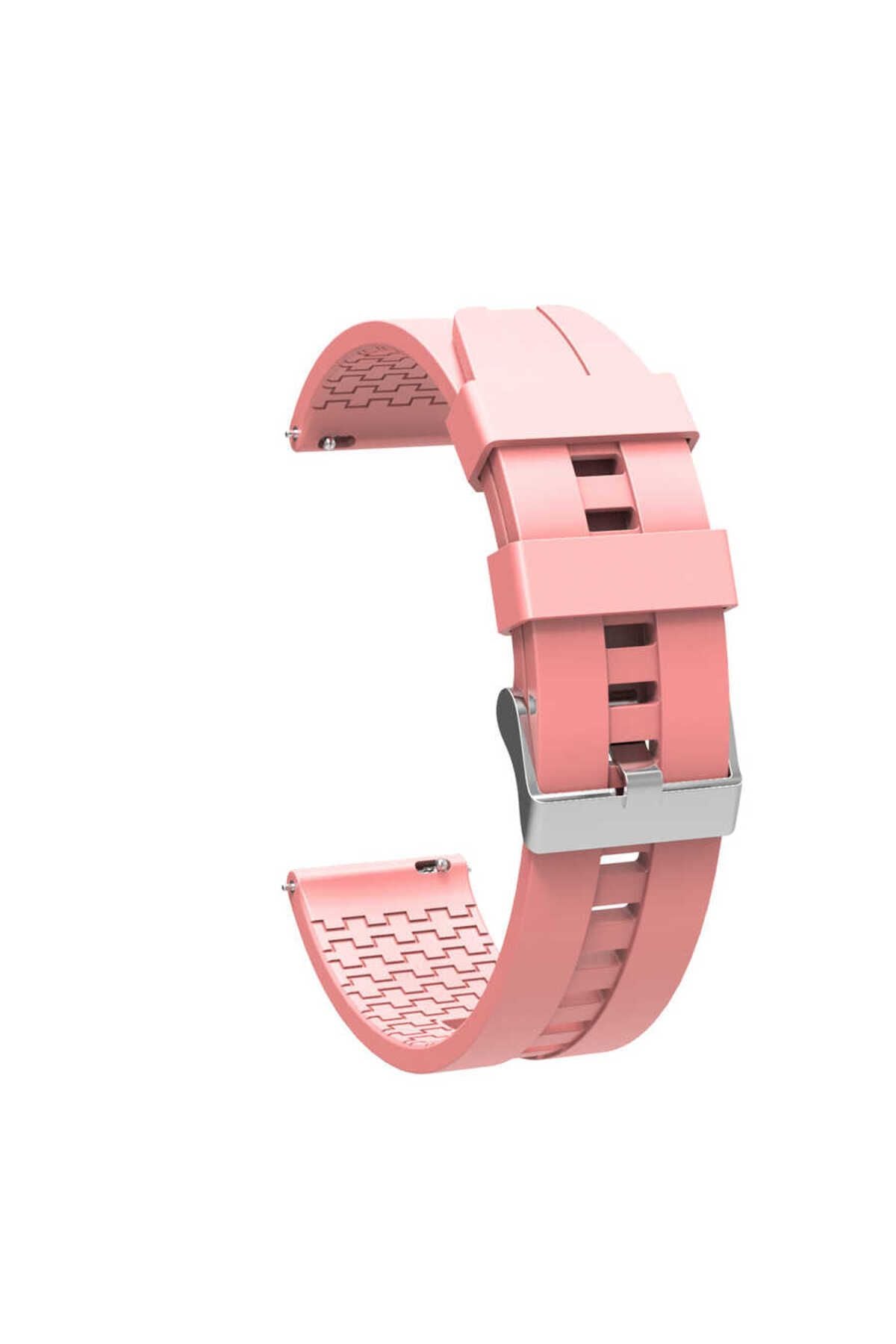 Galaxy Watch Active 2 40mm KRD-23 20mm Uyumlu Zore Kordon-Pembe