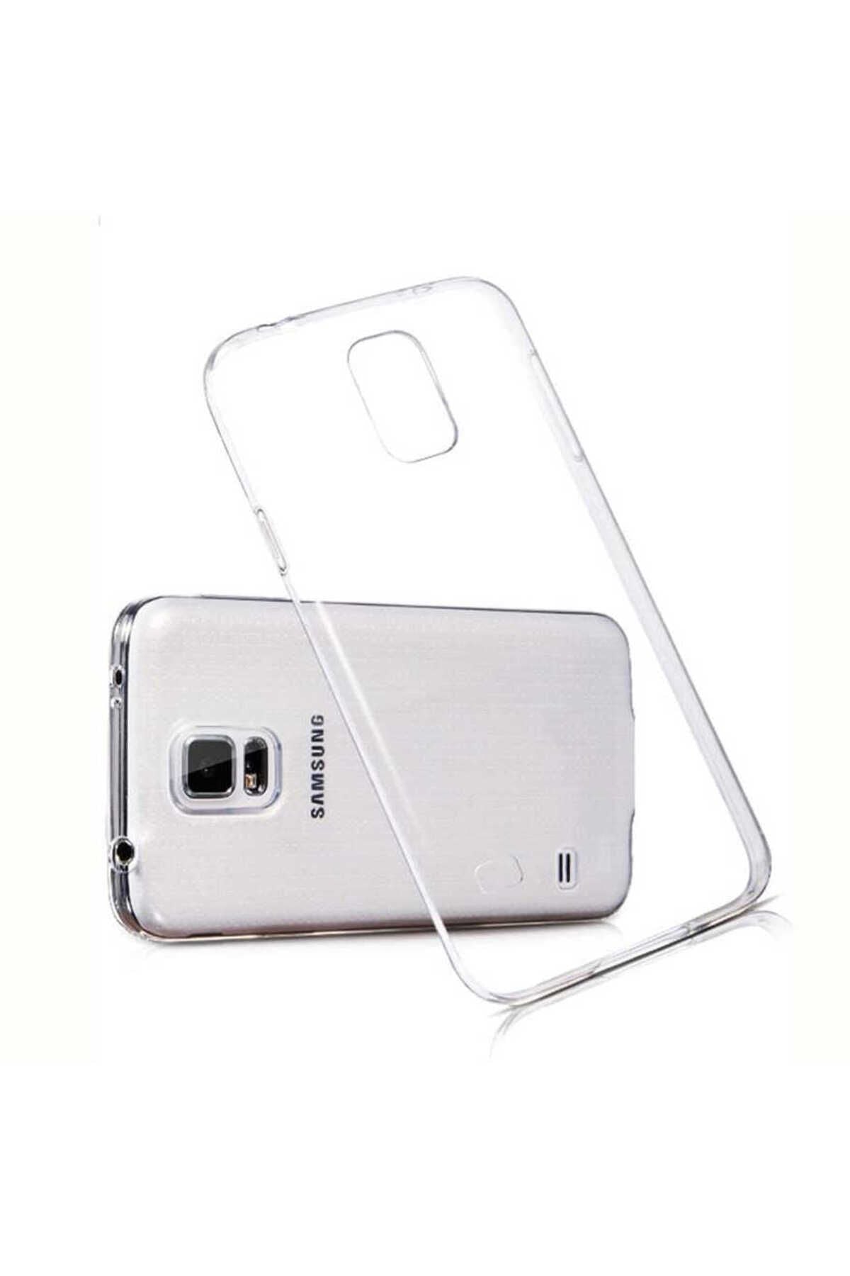Galaxy S5 İ9600 Kılıf RNTC Süper Silikon Kapak - Renksiz
