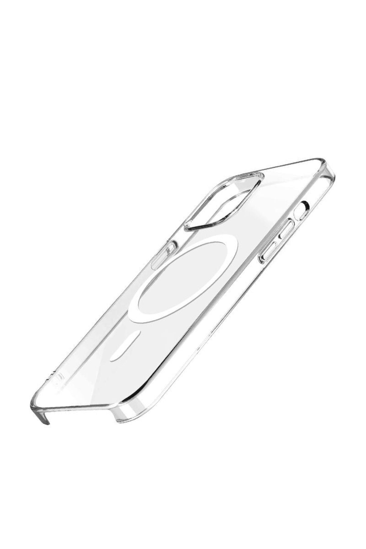 iPhone 15 Plus Uyumlu Zore Wireless Şarj Özellikli Şeffaf Orjin Kılıf-Renksiz