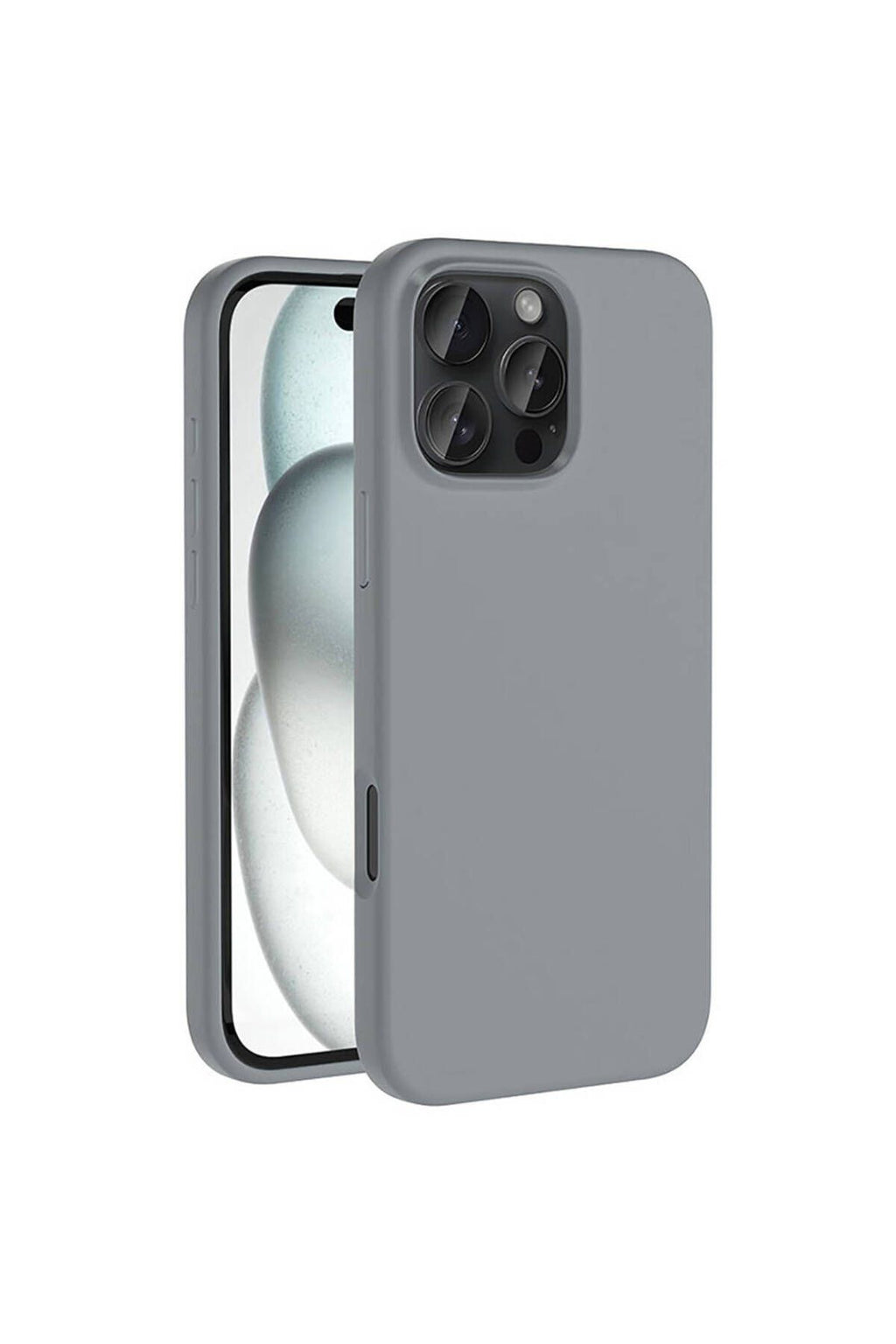 iPhone 16 Pro Kılıf Magsafe Şarj Özellikli Sıvı Teknolojili Silinebilir Sert Zore Kivi Kapak-Natürel