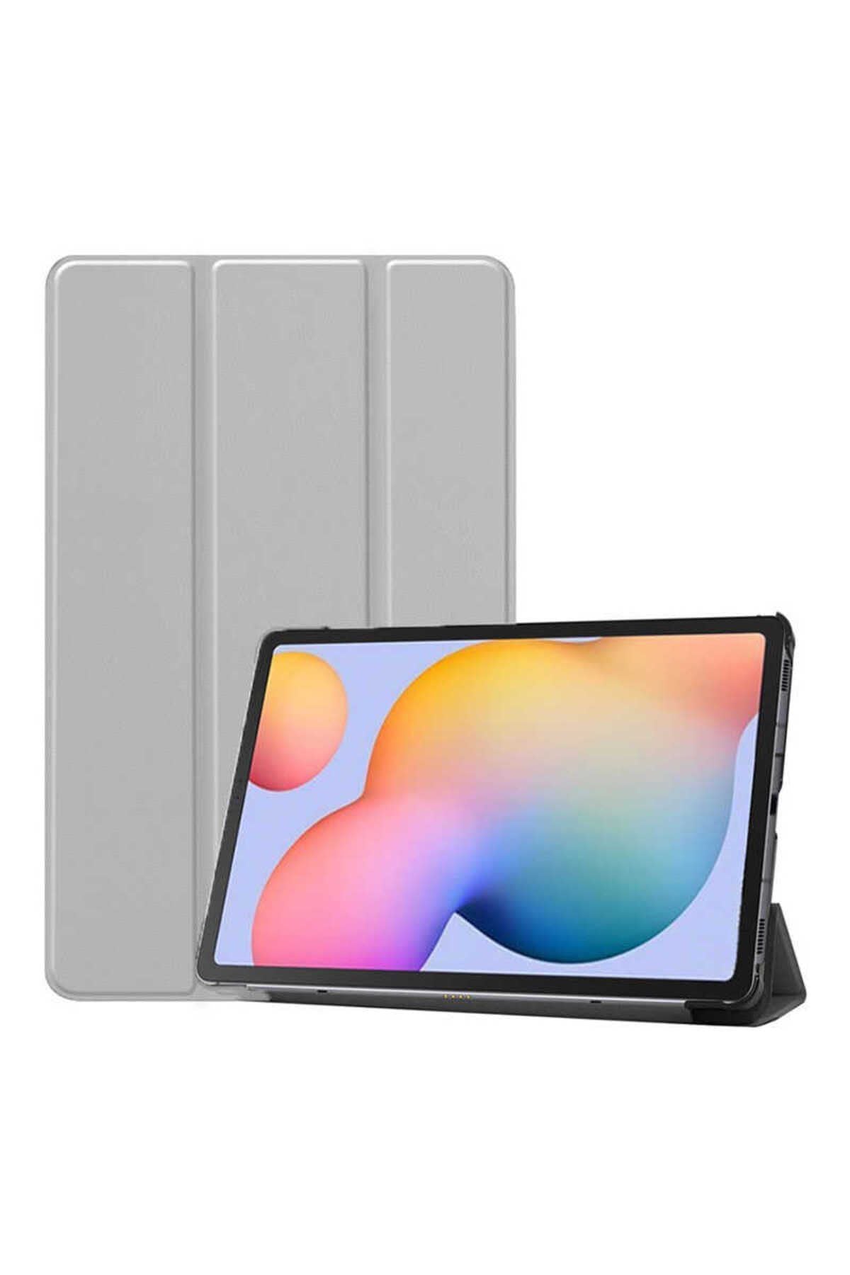 Galaxy Tab S6 Lite P610  Uyumlu Zore Smart Cover Standlı 1-1 Kılıf-Gold