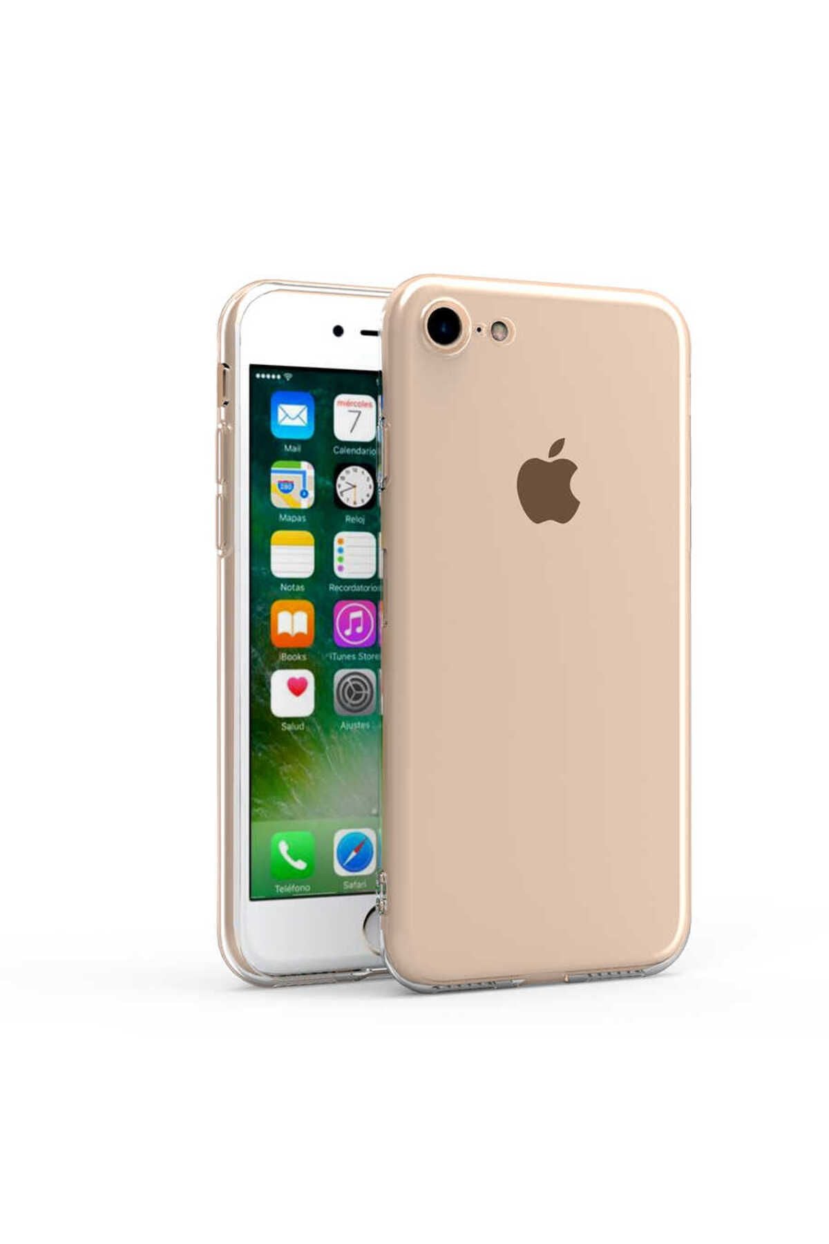 iPhone 8 Kılıf Zore Kamera Korumalı Süper Silikon Kapak - Renksiz