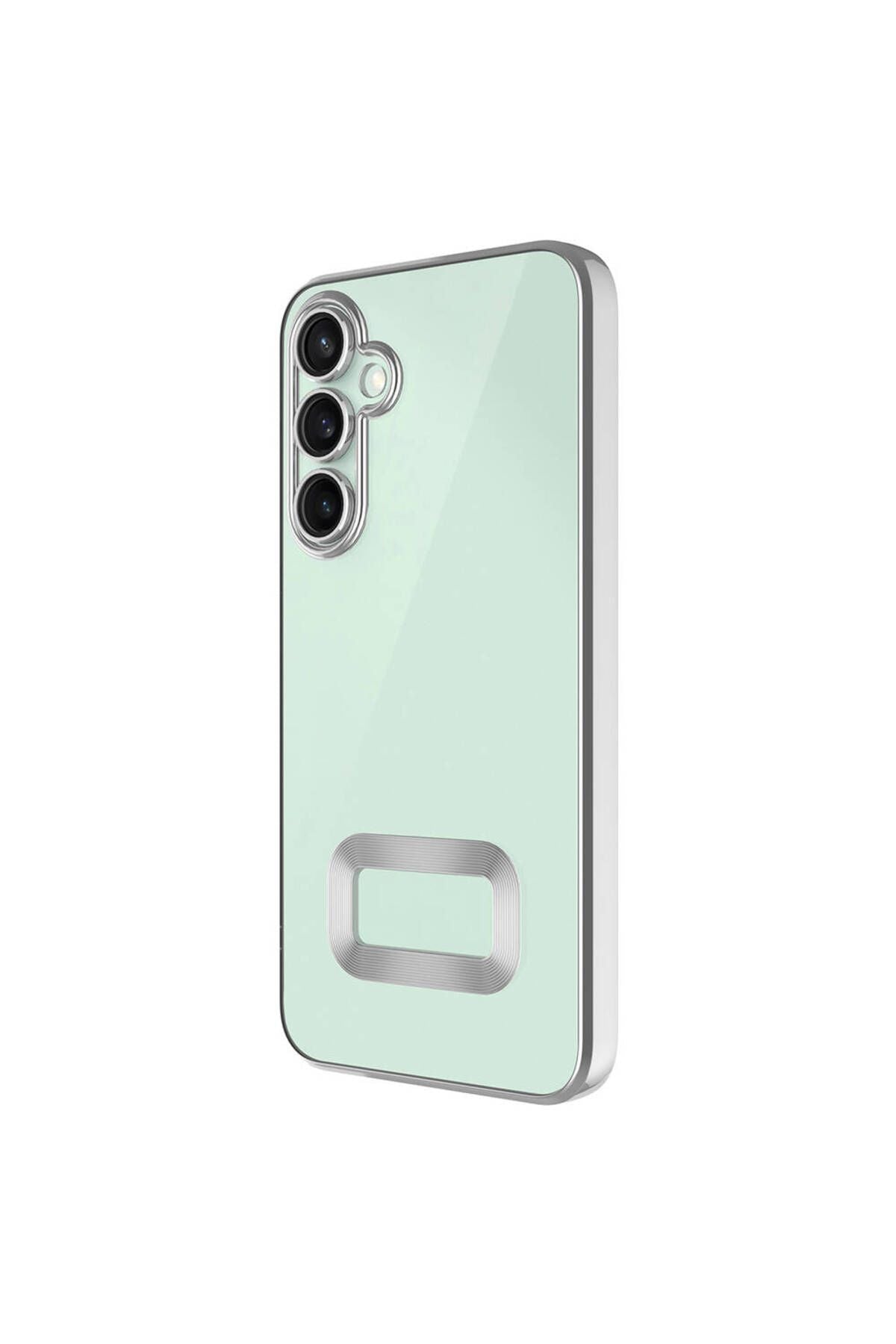 Galaxy S24 Plus Kılıf Kamera Korumalı Logo Gösteren Zore Omega Kapak - Sierra Mavi