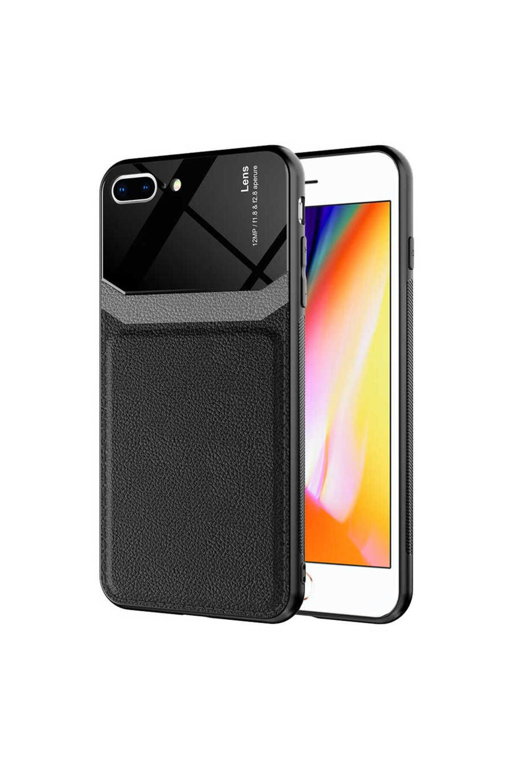 iPhone 8 Plus Kılıf Zore Emiks Kapak - Lacivert