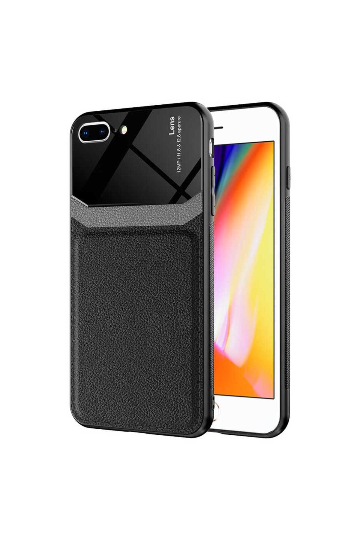 iPhone 8 Plus Kılıf Zore Emiks Kapak - Lacivert