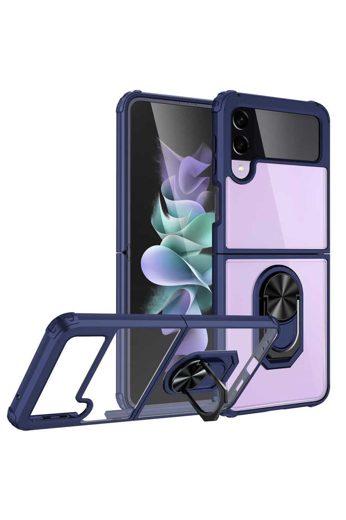 Galaxy Z Flip 3 Kılıf Zore Mola Kapak - Kırmızı