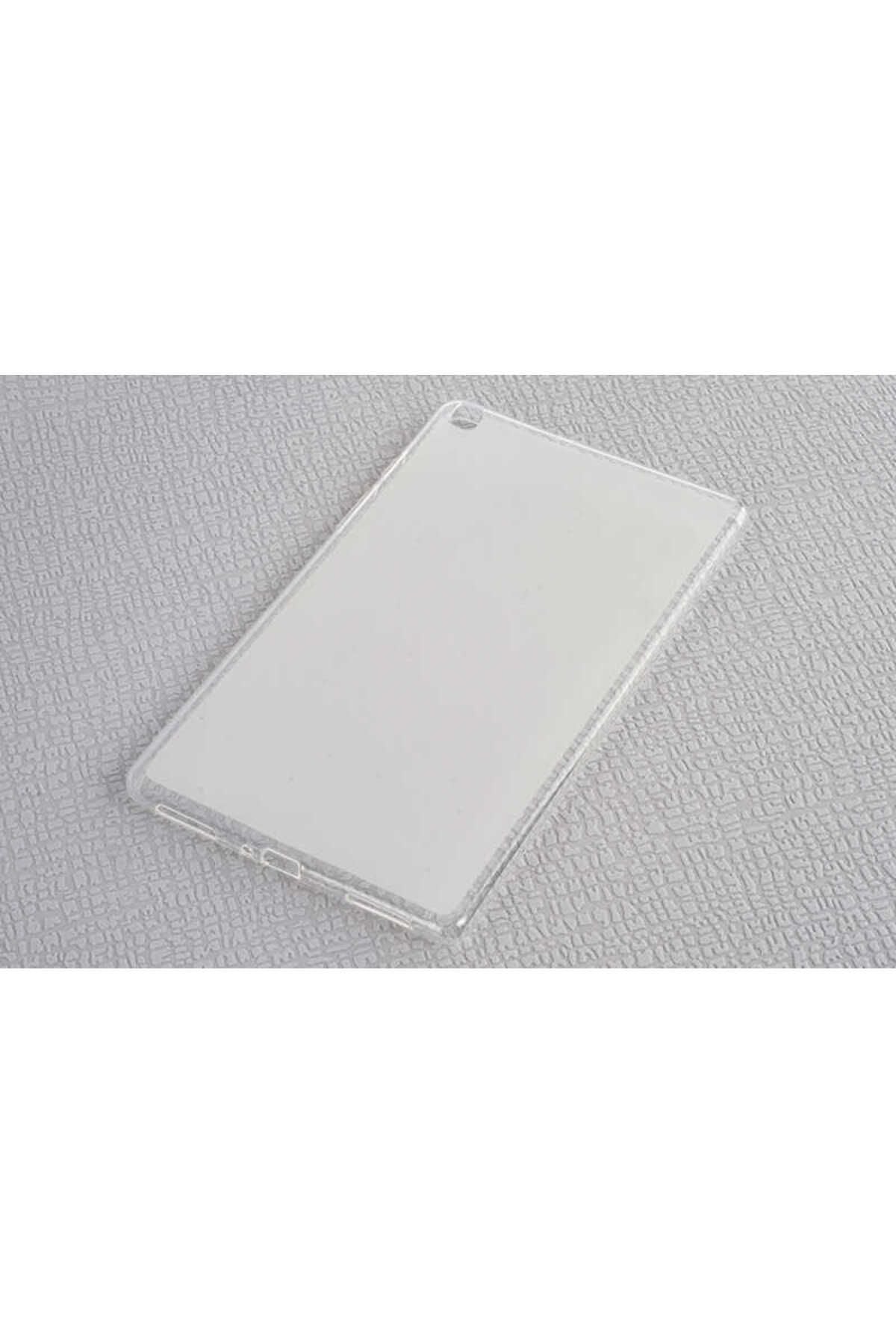 Galaxy Tab A 8.0 T290 Kılıf  Uyumlu Zore Tablet Süper Silikon Kapak-Siyah