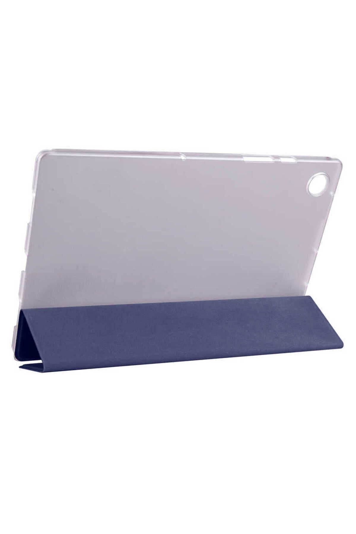 Galaxy Tab A8 10.5 SM-X200 (2021)  Uyumlu Zore Smart Cover Standlı 1-1 Kılıf-Rose Gold