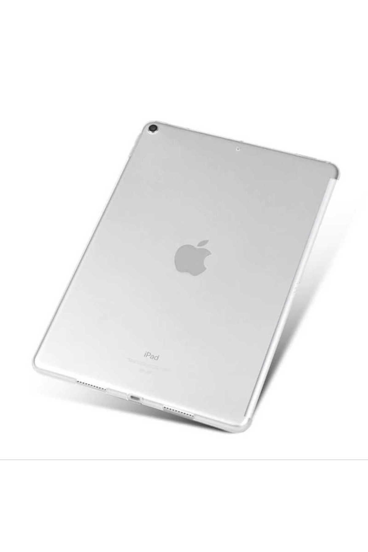 iPad 10.2 (8.Nesil) - Uyumlu Uyumlu Zore Tablet Süper Silikon Kapak-Renksiz