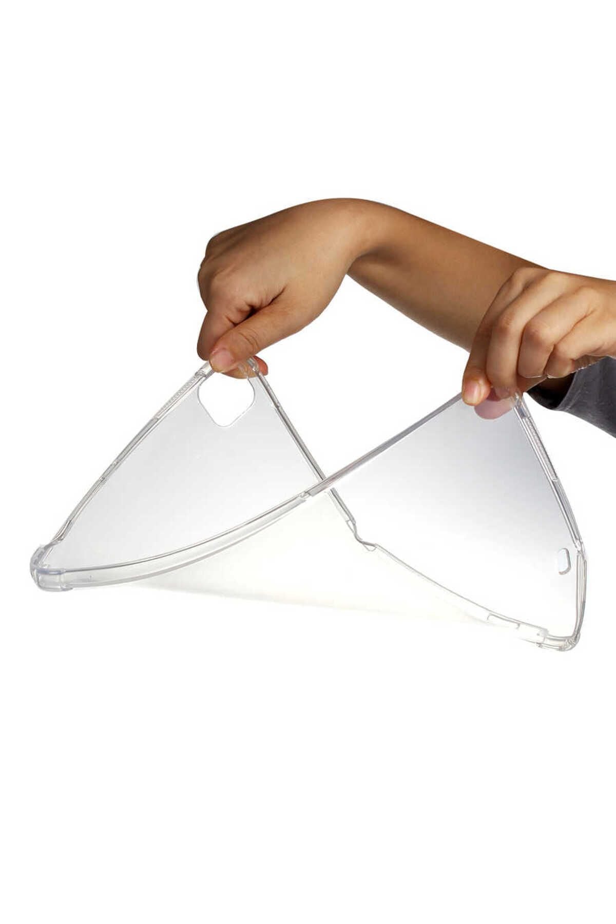 iPad Pro 12.9 2022 M2. Nesil Uyumlu Uyumlu Zore Tablet Nitro Anti Shock Silikon Kapak-Renksiz