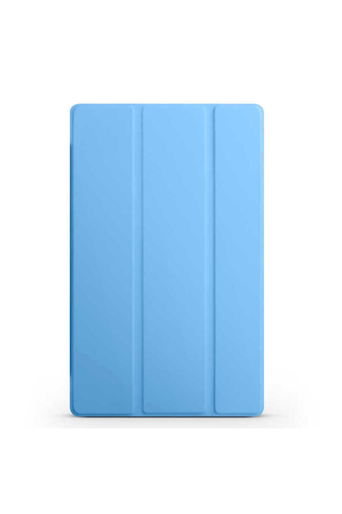 Galaxy Tab A8 10.5 SM-X200 (2021)  Uyumlu Zore Smart Cover Standlı 1-1 Kılıf-Gri