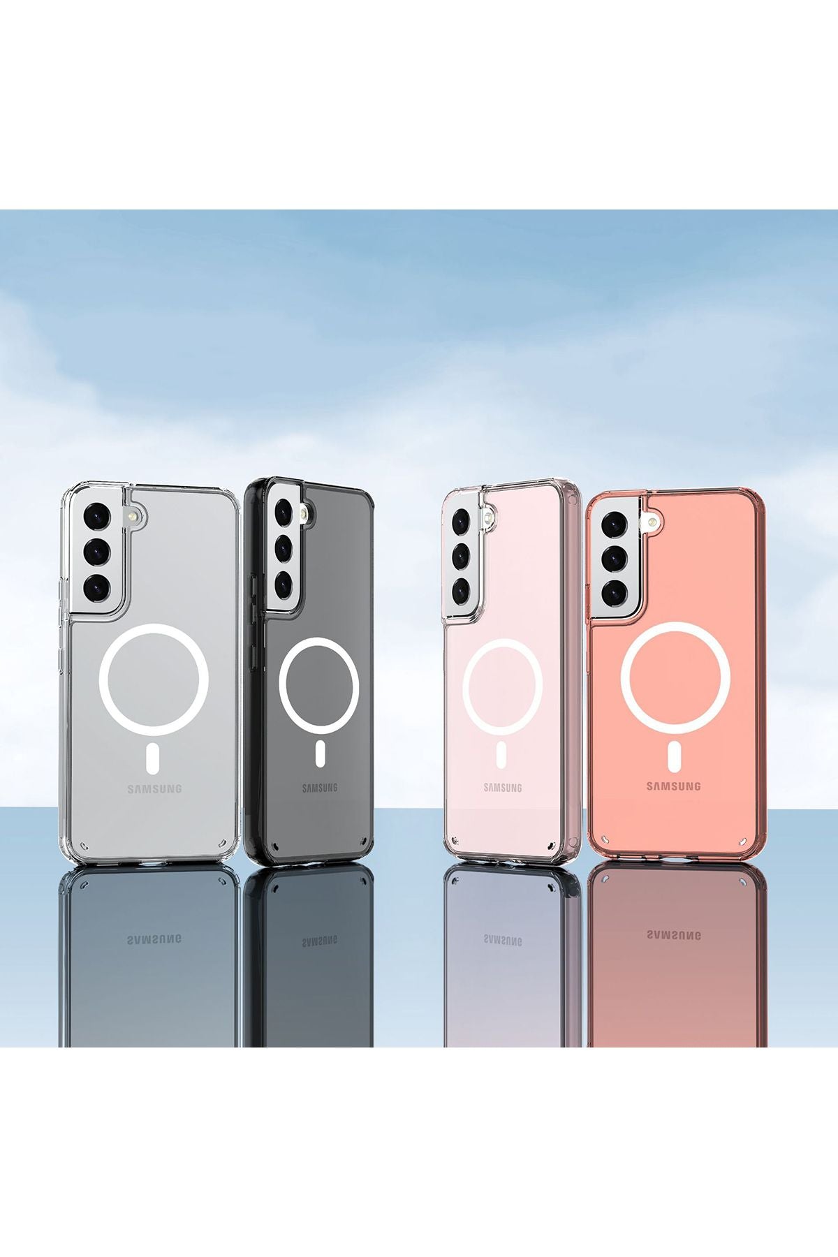 Galaxy S23 Uyumlu Zore Tacsafe Wireless Kılıf-Renksiz