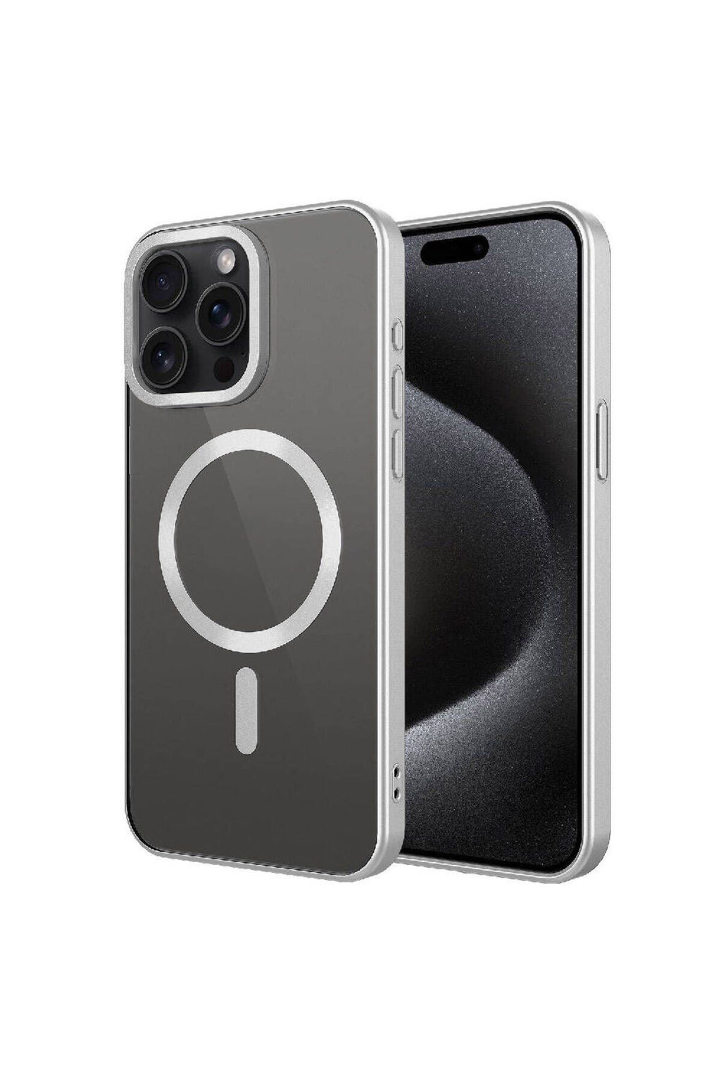 iPhone 15 Pro Max Uyumlu Mat Tasarımlı Magsafe Wireless Şarj Özellikli Zore Mat Setro Kılıf-Gü