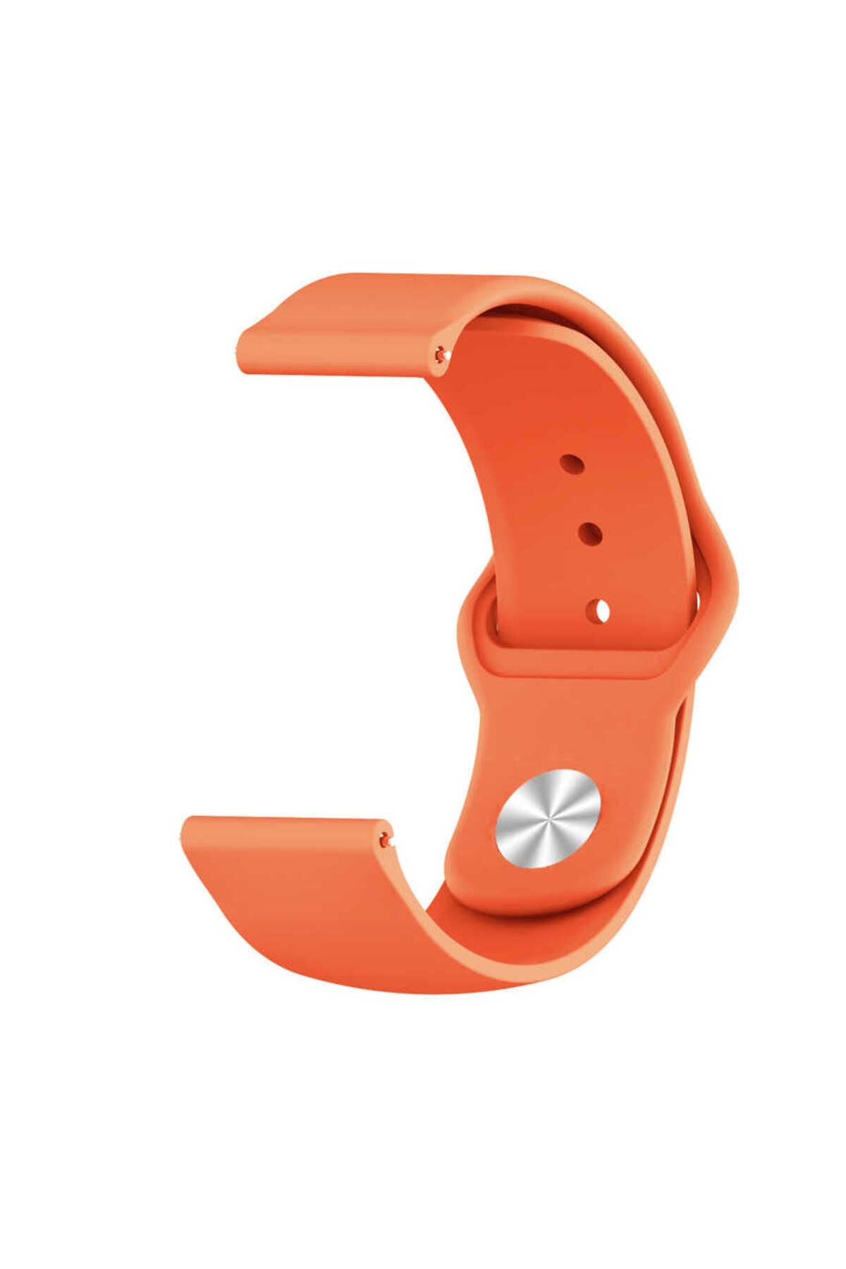 Galaxy Watch Active 2 44mm KRD-11 20mm Uyumlu Zore Kordon-Turuncu
