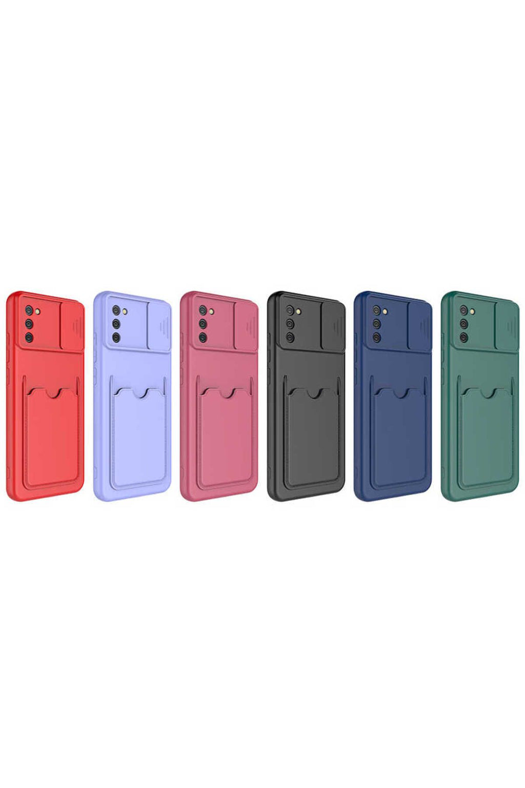 Galaxy A02S Kılıf TQR Kartix Kapak - Lacivert