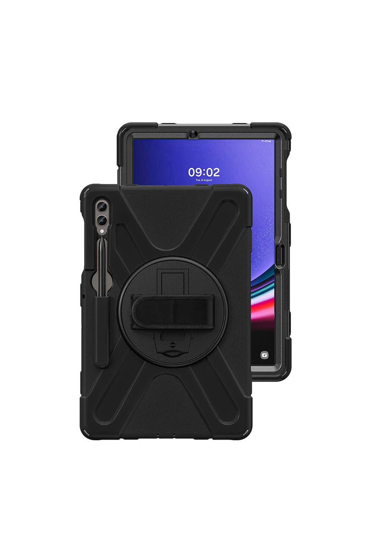 Galaxy Tab S9 FE Plus Zore Defender Tablet Silikon - Siyah