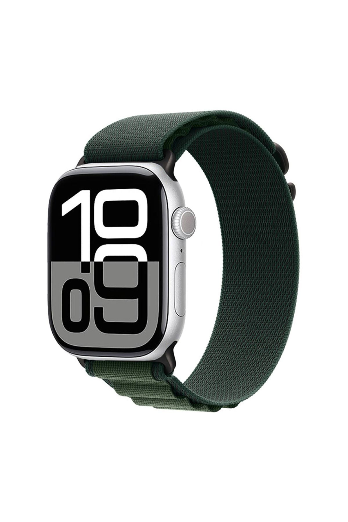 Watch 10 46mm Uyumlu Zore KRD-74 Hasır Kordon-Açık Yeşil