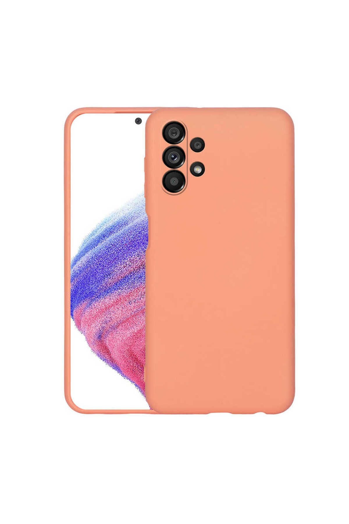 Galaxy A13 4G Kılıf Zore Mara Lansman Kapak - Turuncu