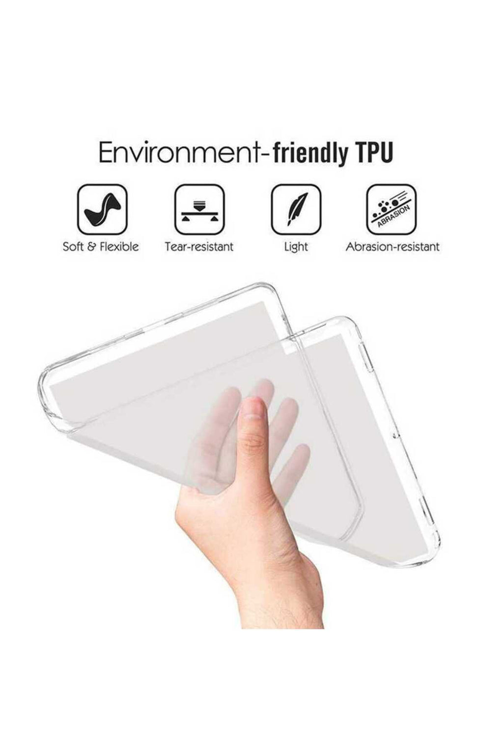 Galaxy T720 Tab S5E Kılıf  Uyumlu Zore Tablet Süper Silikon Kapak-Renksiz