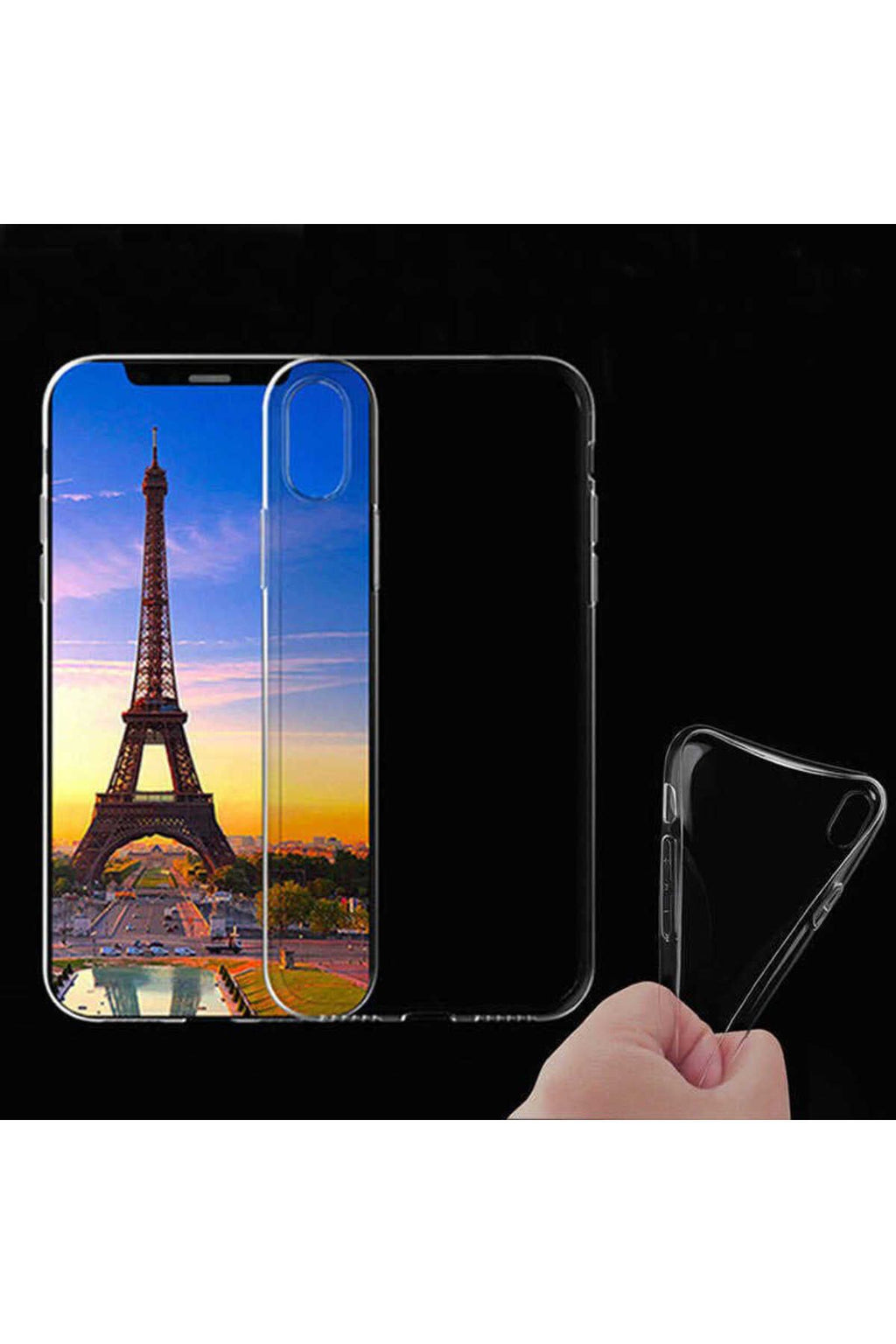 iPhone XS 5.8 Kılıf Zore İmax Silikon - Renksiz