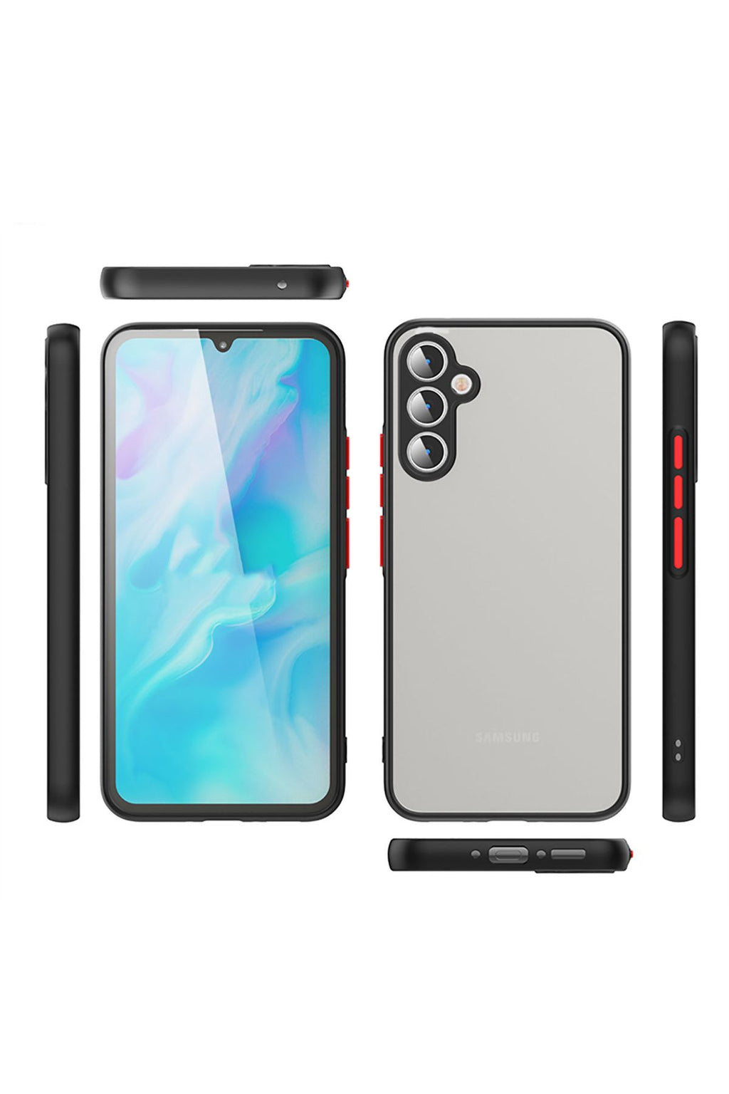 Galaxy A34 Kılıf WNX Hux Kapak - Siyah