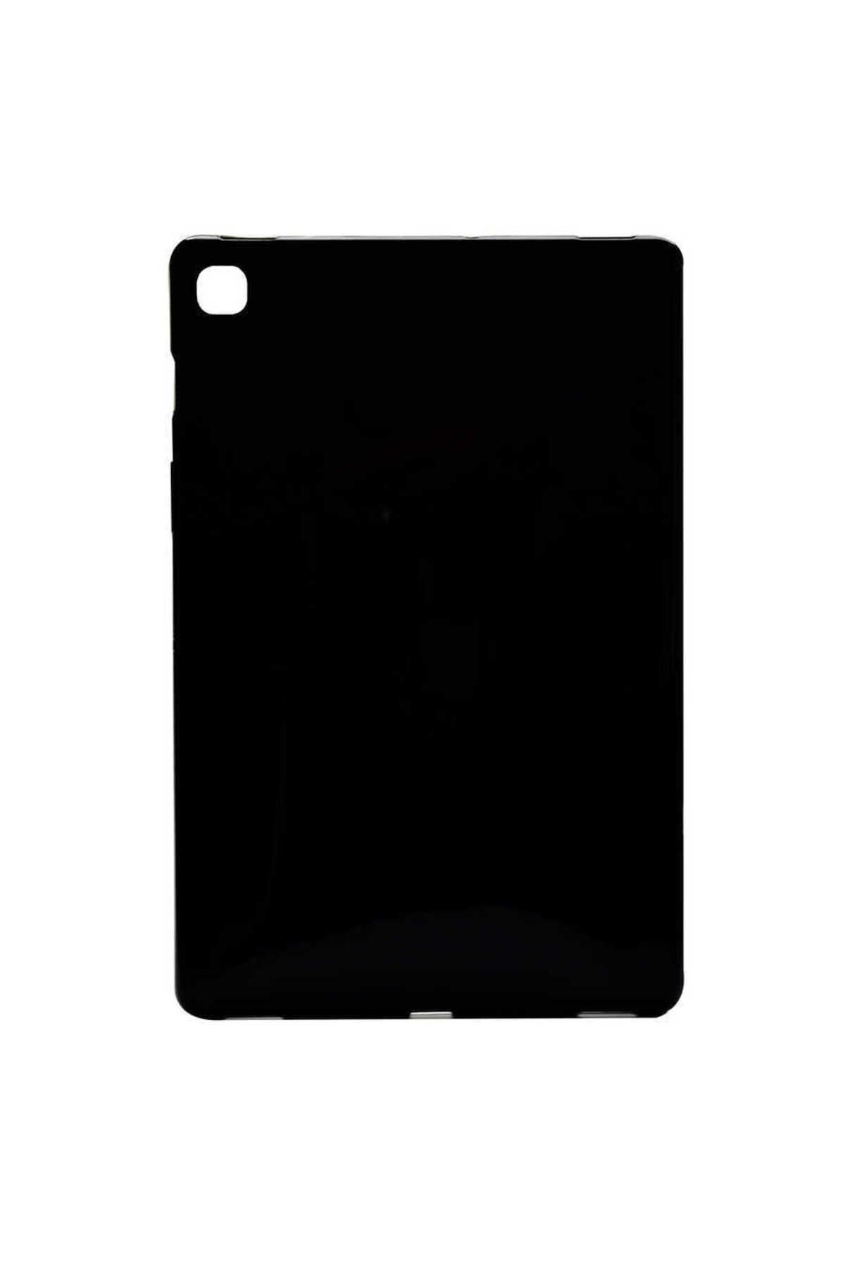 Galaxy T720 Tab S5E Kılıf  Uyumlu Zore Tablet Süper Silikon Kapak-Siyah
