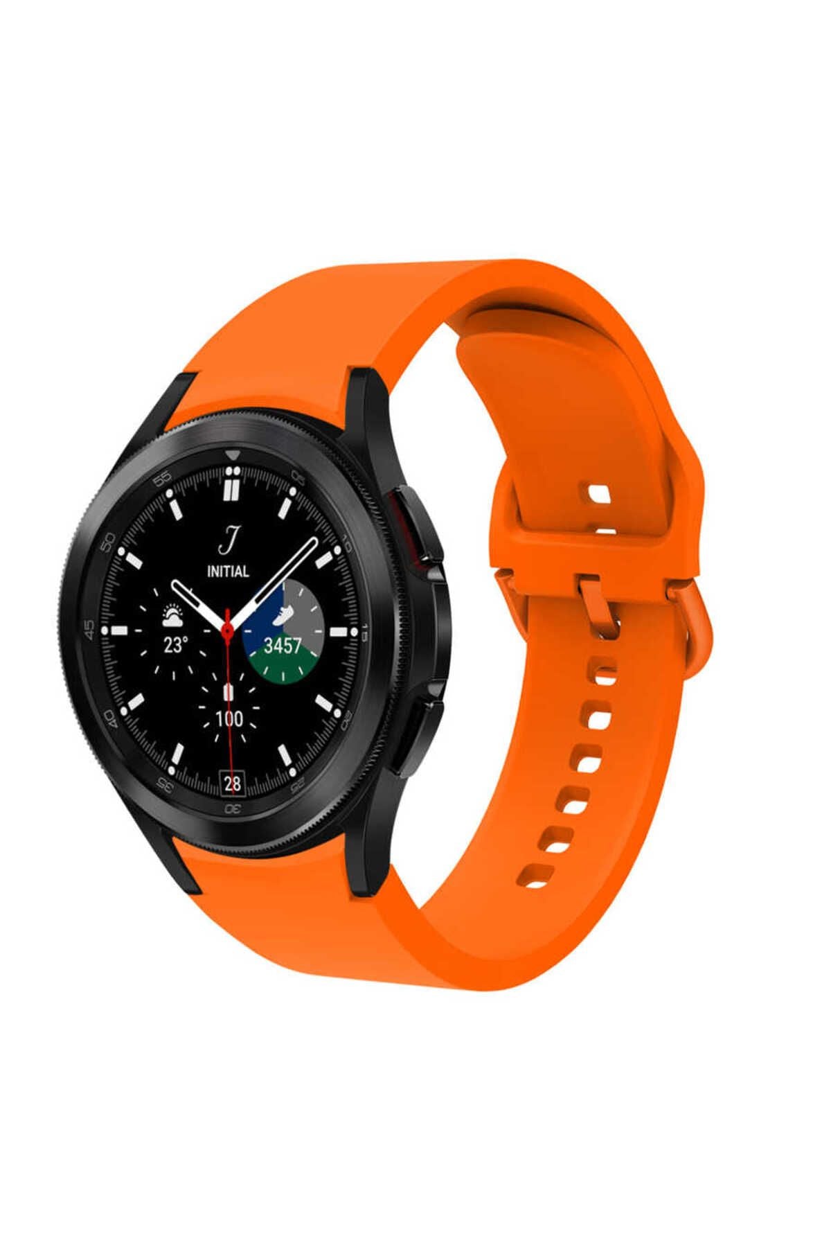 Galaxy Watch 4 40mm KRD-50 Uyumlu Zore Kordon-Kırmızı