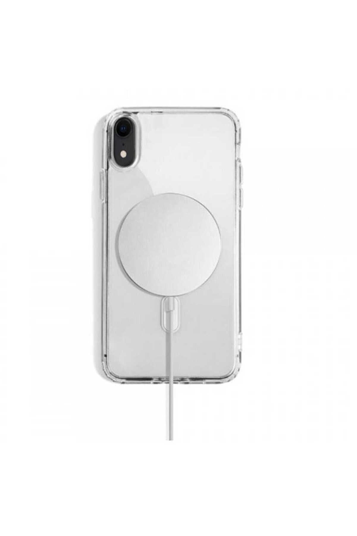 iPhone XR 6.1 Kılıf Zore Tacsafe Wireless Kapak - Renksiz