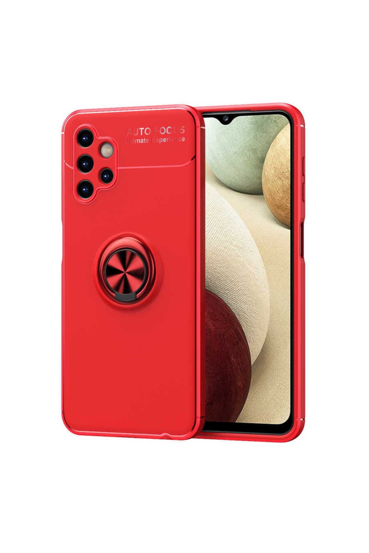 Galaxy A13 4G Kılıf WNX Ravel Silikon Kapak - Kırmızı