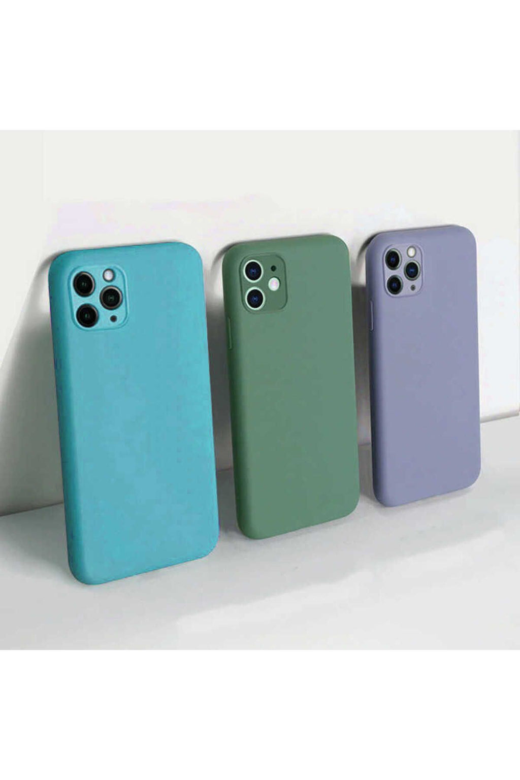 iPhone SE 2022 Kılıf AKAV LSR Lansman Kapak - Koyu Mor