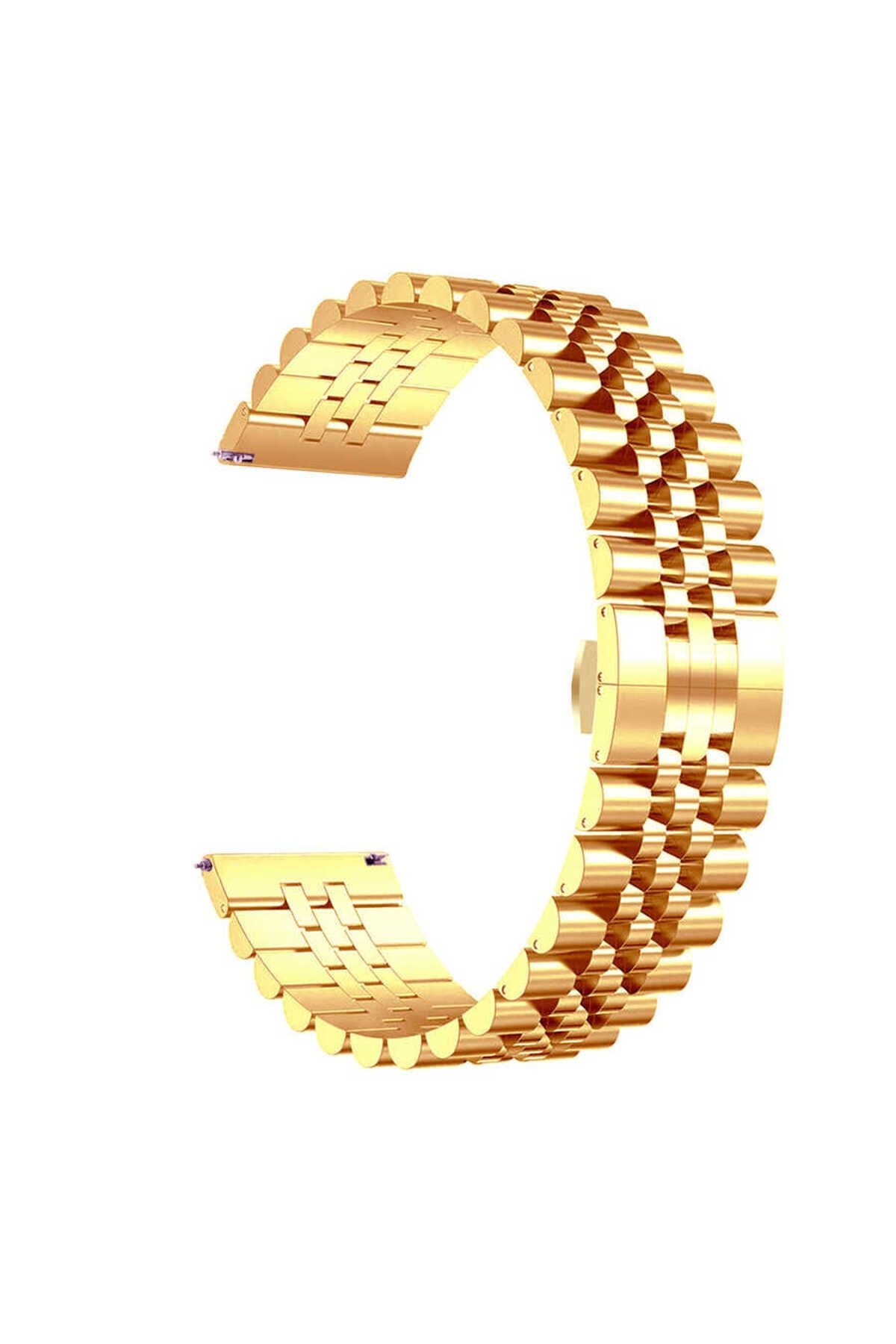 Galaxy Watch 42mm Uyumlu KRD-36 20mm Metal Zore Kordon-Rose Gold