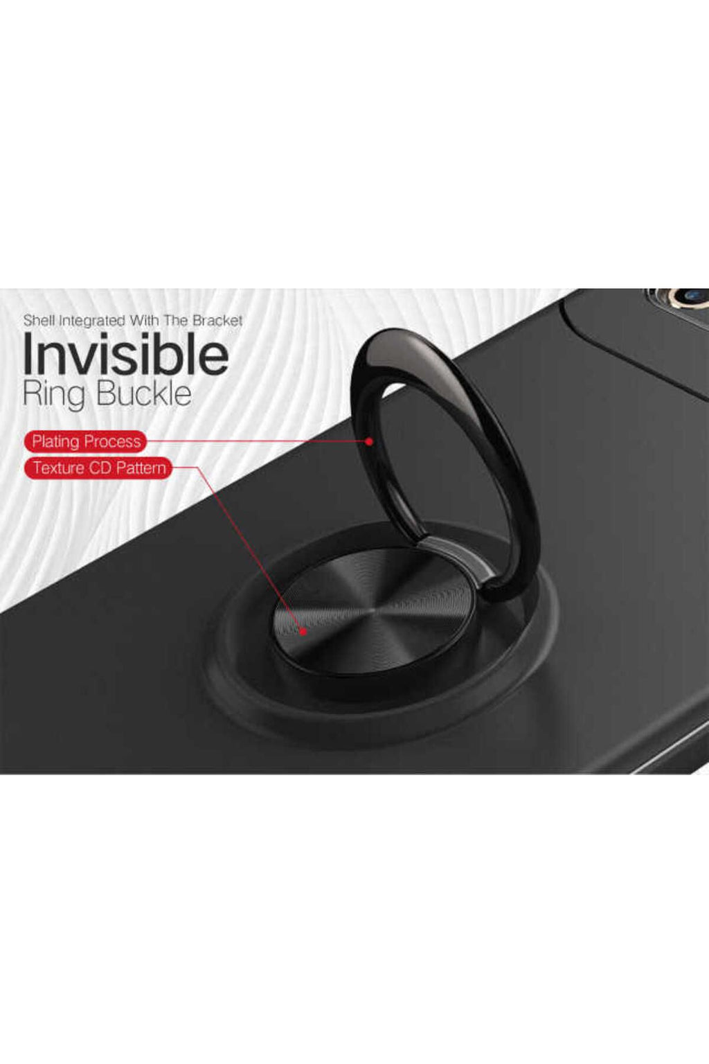 iPhone SE 2022 Uyumlu AKAV Ravel Silikon Kılıf-Siyah-Rose Gold