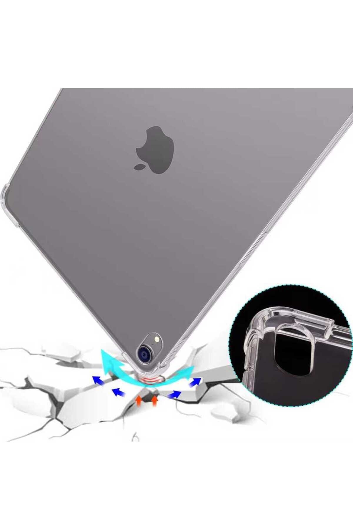 iPad Mini 2021 (6.Nesil) - Uyumlu Uyumlu Zore Tablet Nitro Anti Shock Silikon Kapak-Renksiz
