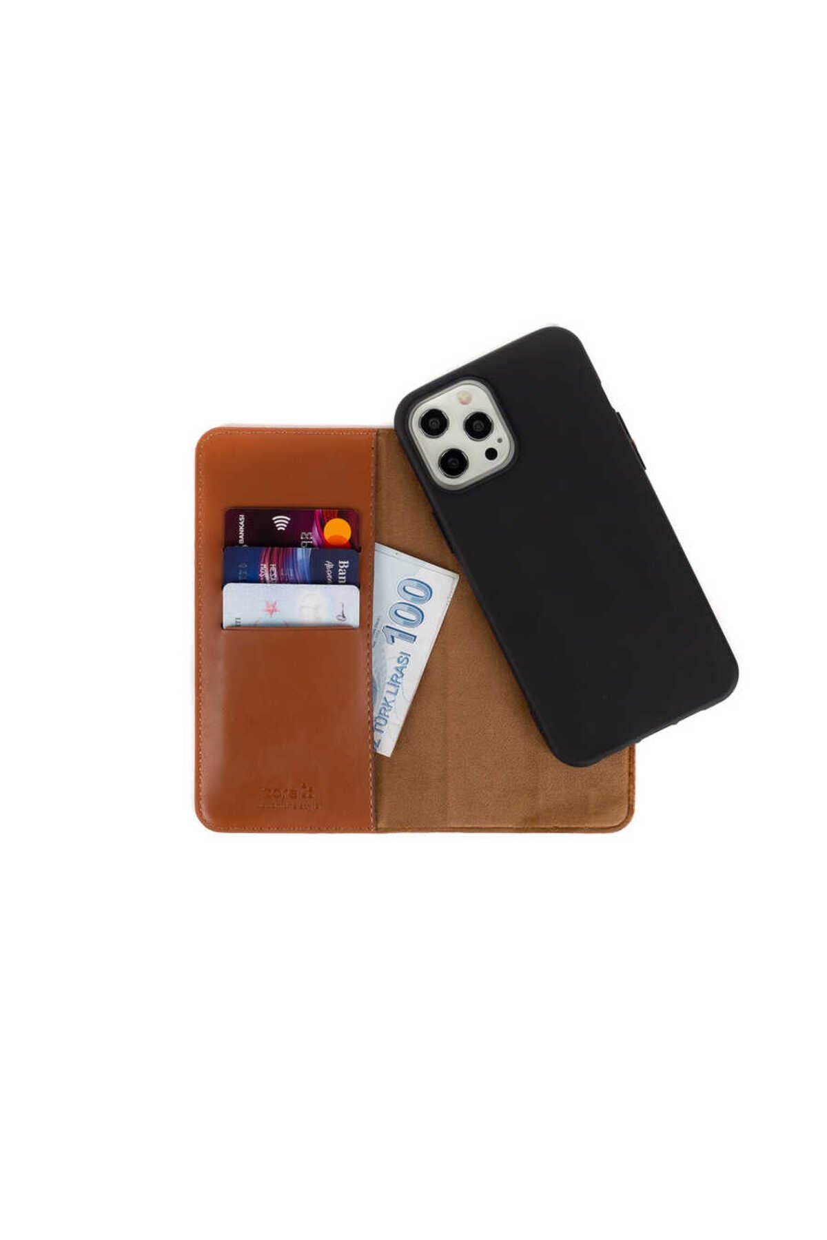 iPhone 8 Plus Kılıf Zore Multi Cüzdan Kılıf - Gold