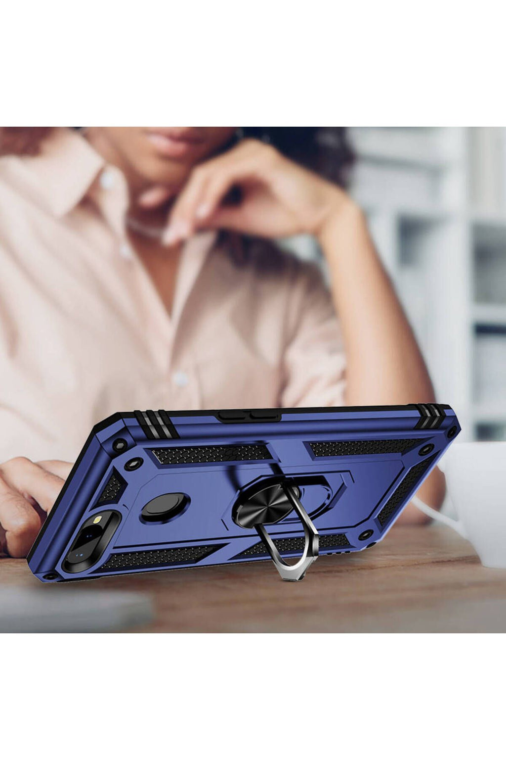 AX7 Kılıf Zore Vega Kapak - Mavi