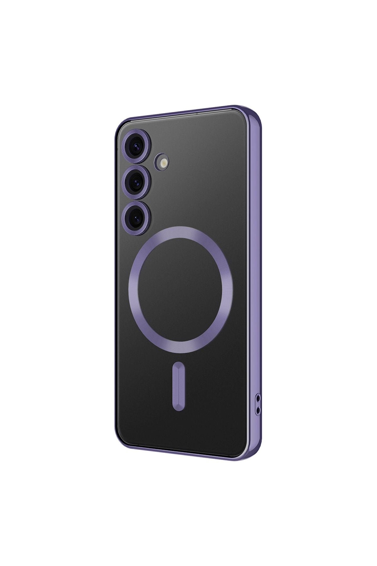 Galaxy S24 FE Uyumlu   Kılıf Kamera Korumalı  Wireless Şarj Özellikli Demre Kapak - Sierra Mavi