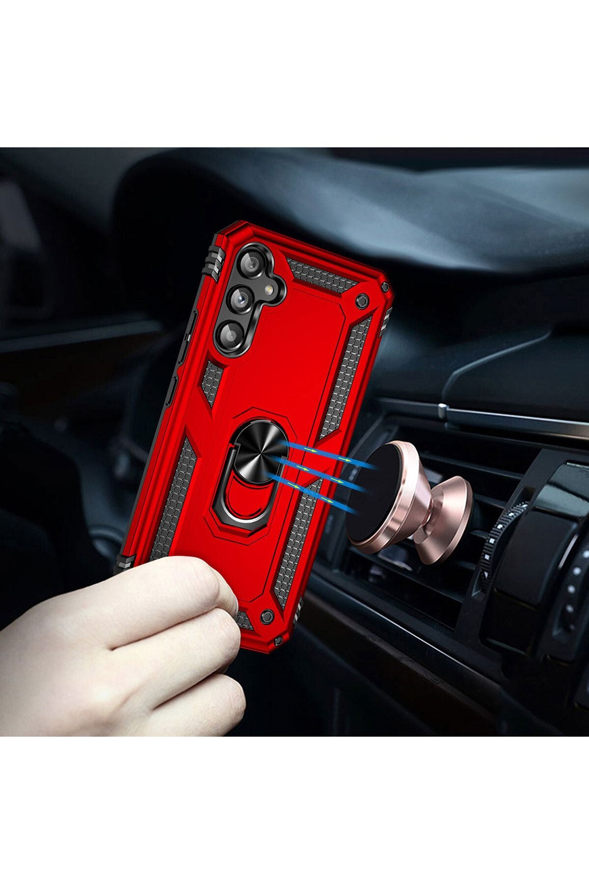 Galaxy A34 Kılıf Zore Vega Kapak - Mavi