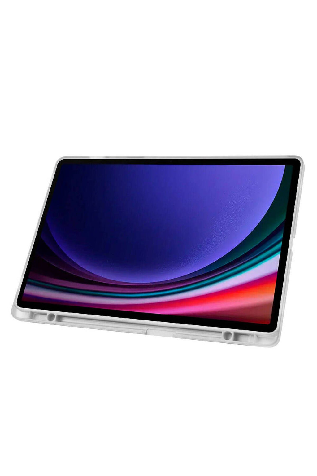 Galaxy Tab S9 FE Plus Kılıf  Uyumlu Zore Tri Folding Kalem Bölmeli Standlı Kılıf-Lacivert