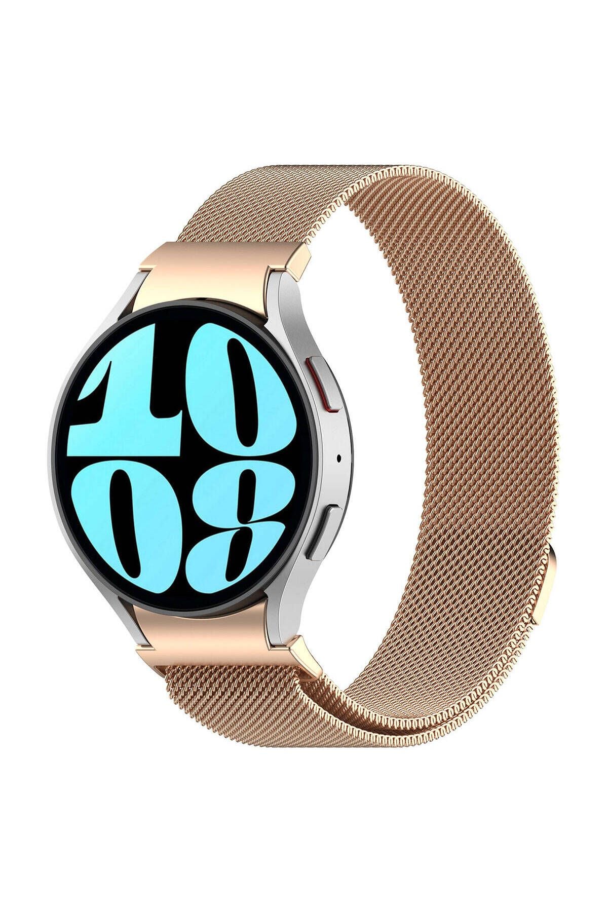 Galaxy Watch 6 Classic 47mm Uyumlu KRD-01 Metal Zore Kordon-Gümüş