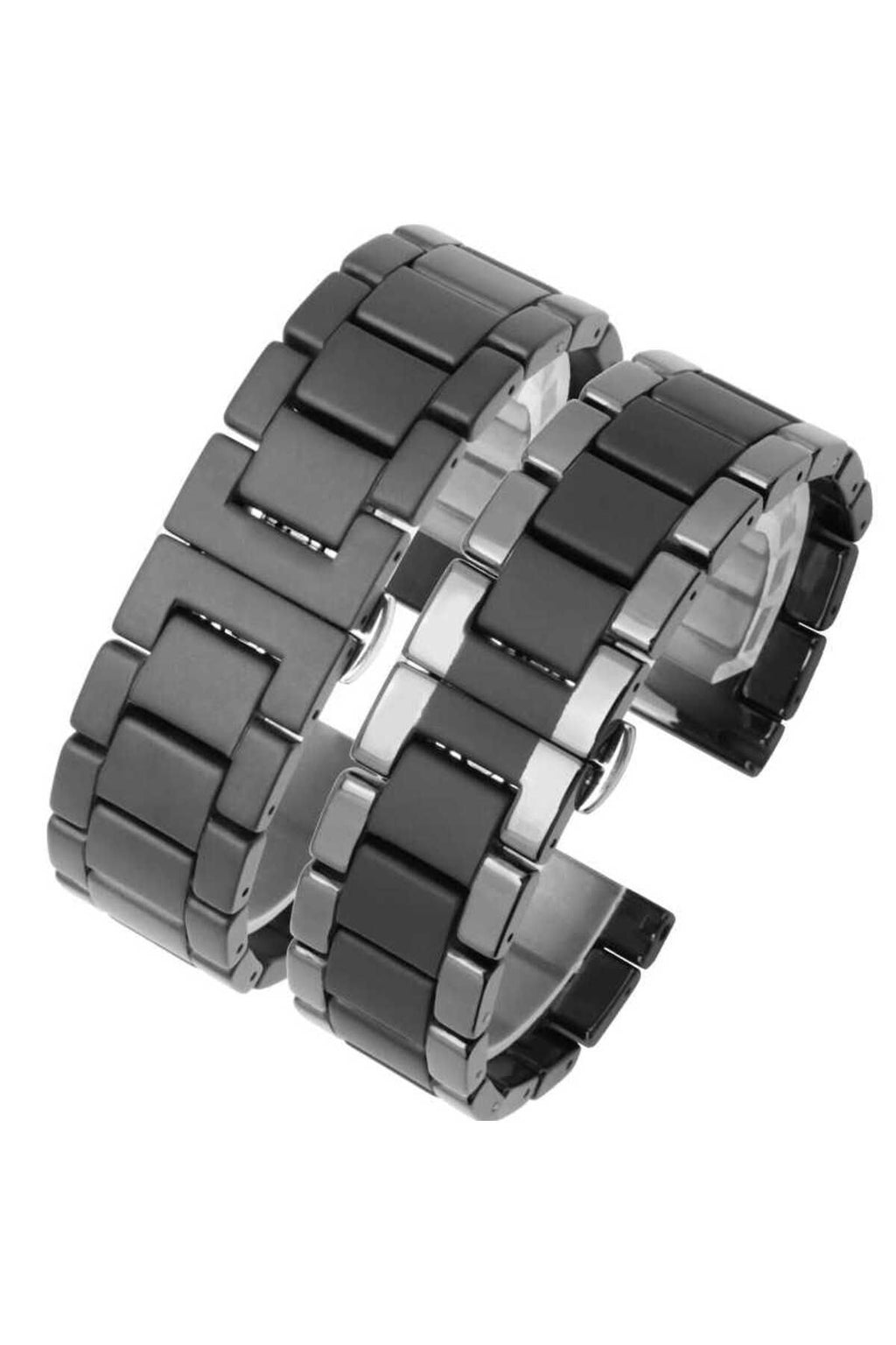 Galaxy Watch 42mm (20mm) Mat Seramik Metal Zore Kordon-Siyah