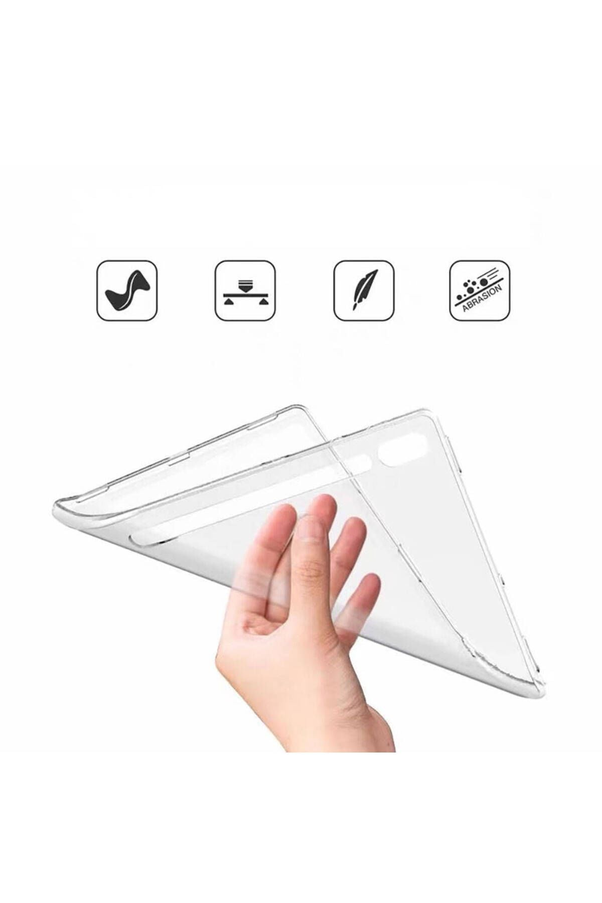 Galaxy Tab S9 Ultra SM-X910 Kılıf Zore Tablet Süper Silikon Kapak - Renksiz
