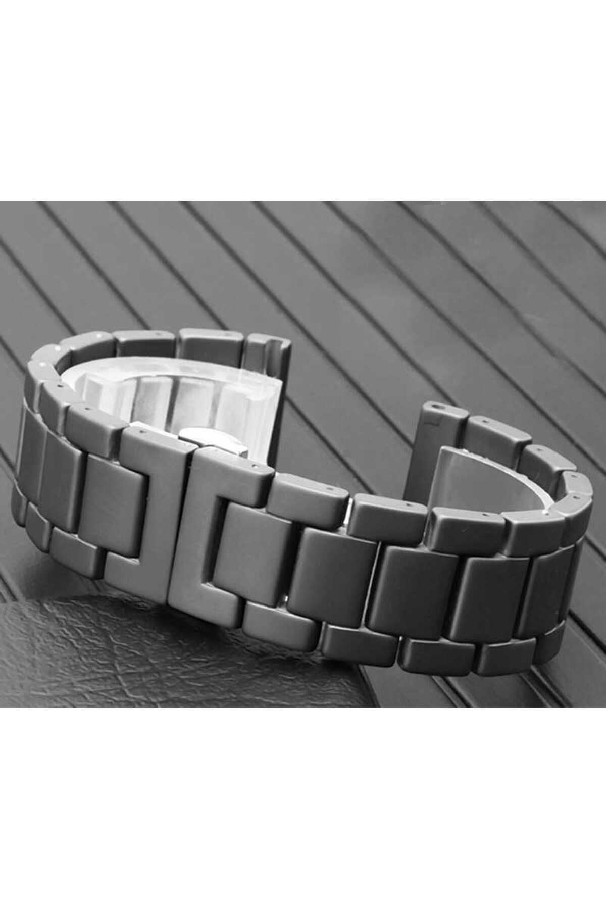 Watch Ultra 49mm Kordon Mat Seramik Metal Strap Kayış CLO- Siyah