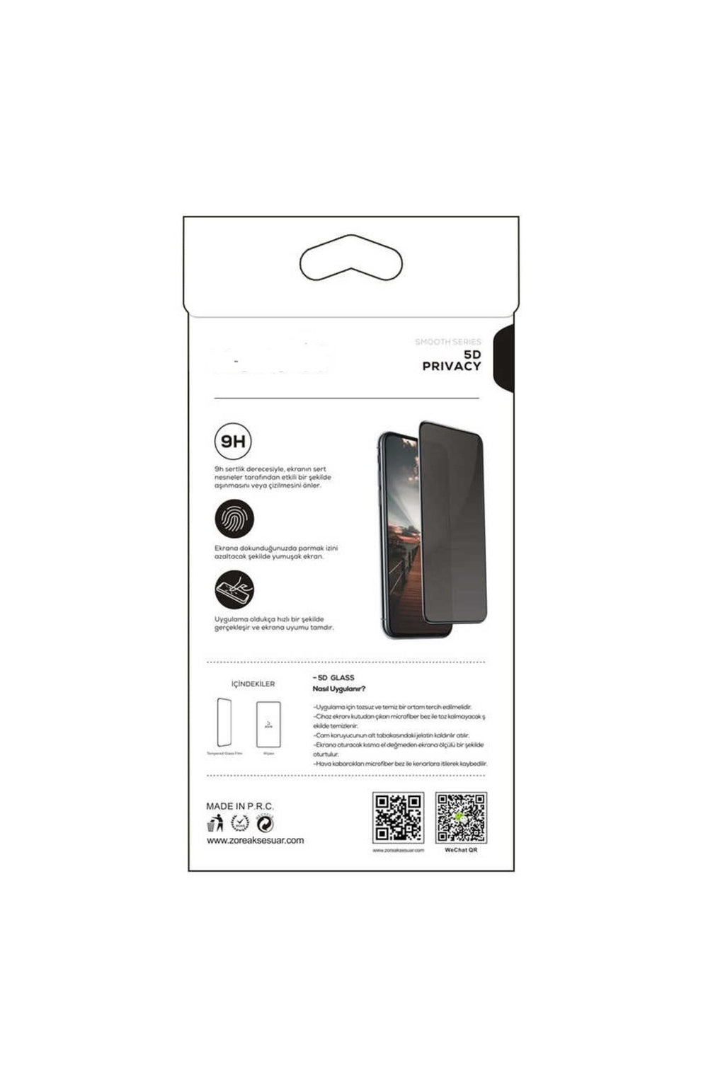 Galaxy A14 5G New 5D Privacy Temperli Ekran Koruyucu