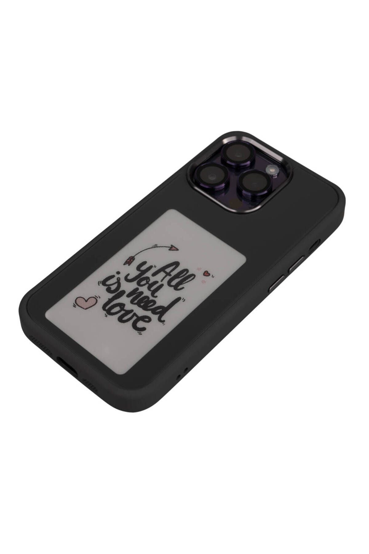 iPhone 14 Uyumlu Zore Ekranı Yansıtan Akıllı NFC Kılıf-Gri