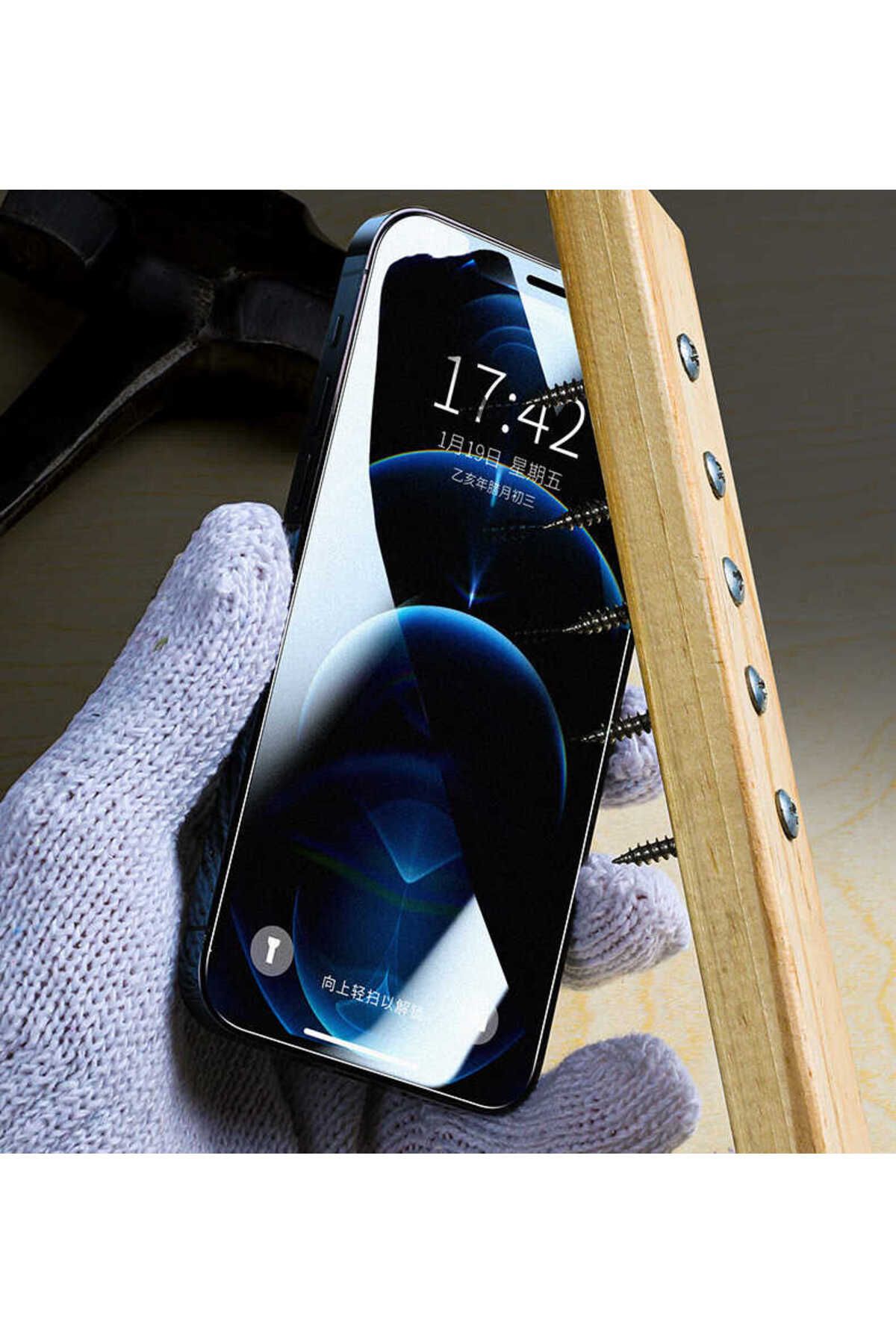 iPhone XR 6.1 Uyumlu  Fit Hard Mat Privacy Cam Ekran Koruyucu